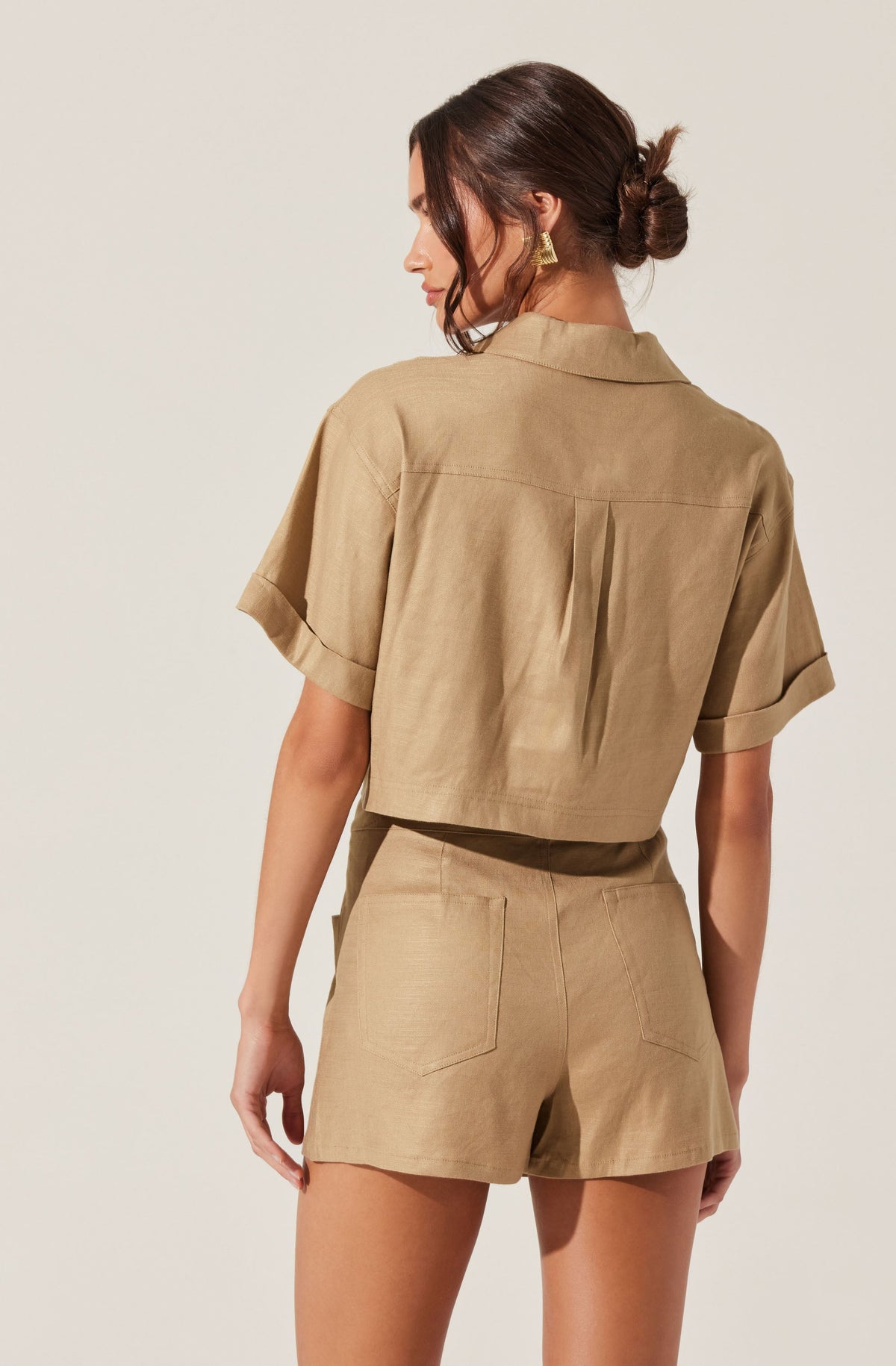 Deborah Linen Blend Safari Skort