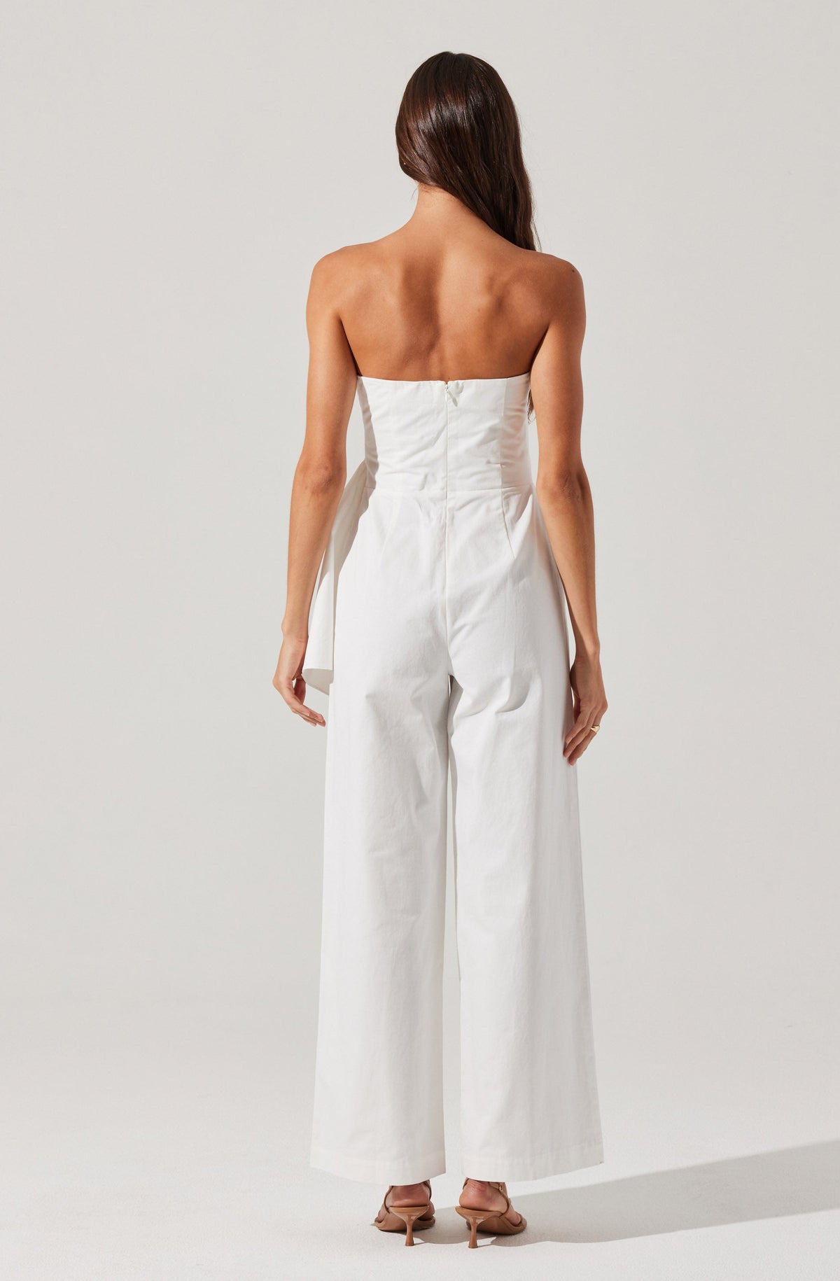Maciel Strapless Pleated Jumpsuit
