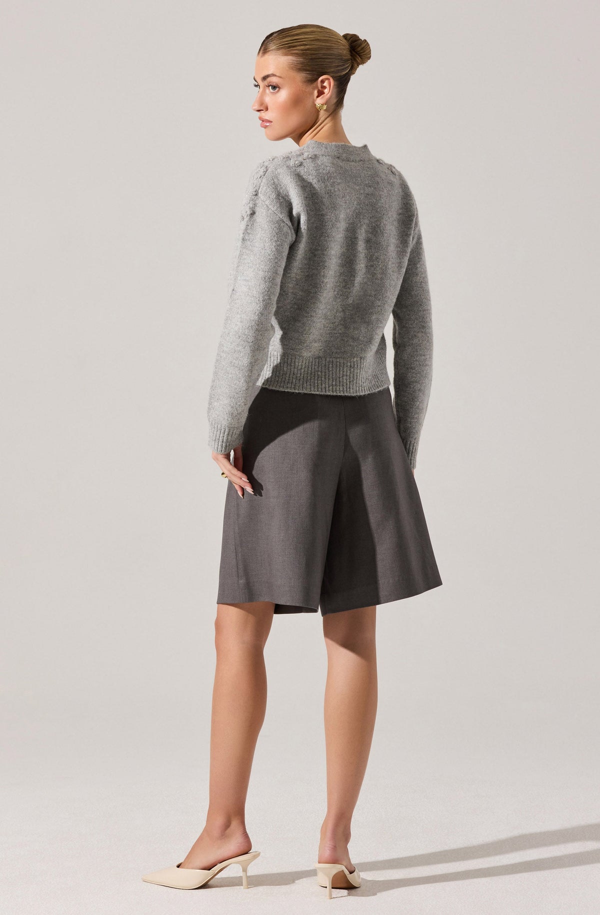 Quillie Pleated Tailored Bermuda Shorts