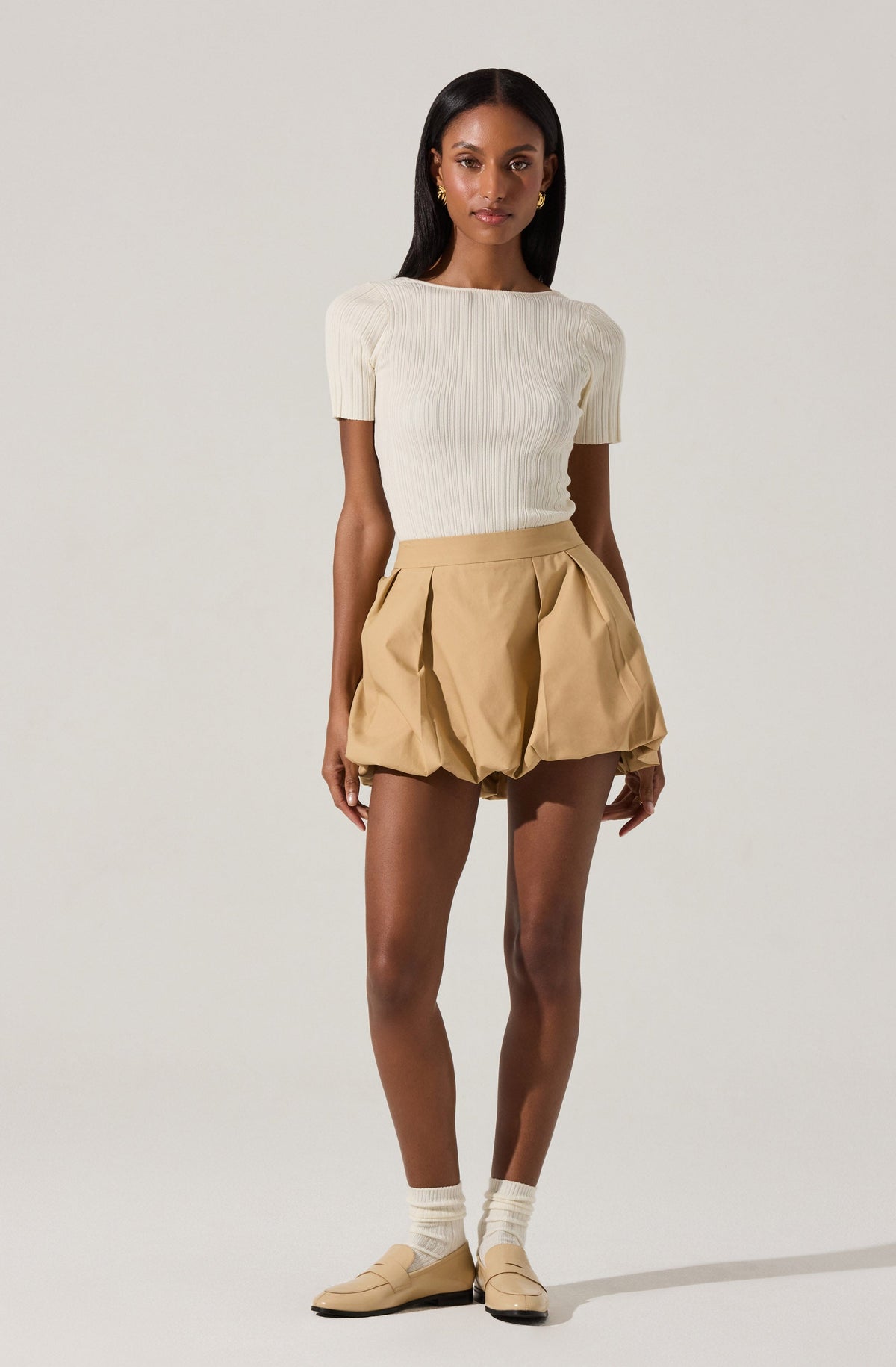 Toini Pleated Bubble Mini Skort