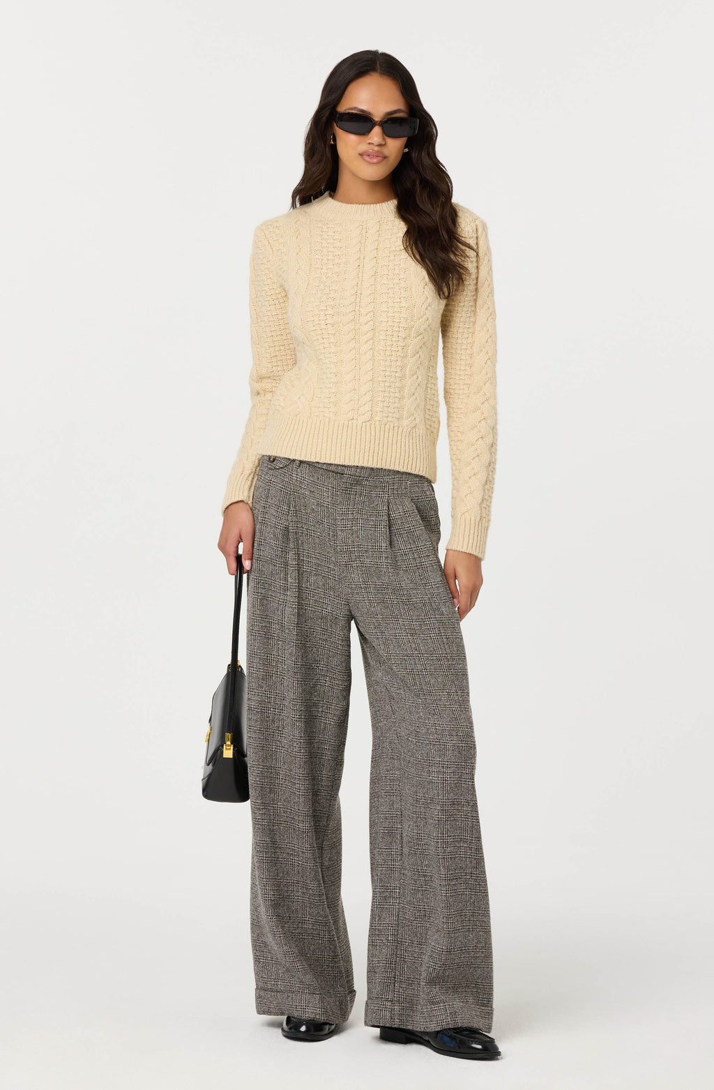 Lanie Relaxed Tweed Trousers