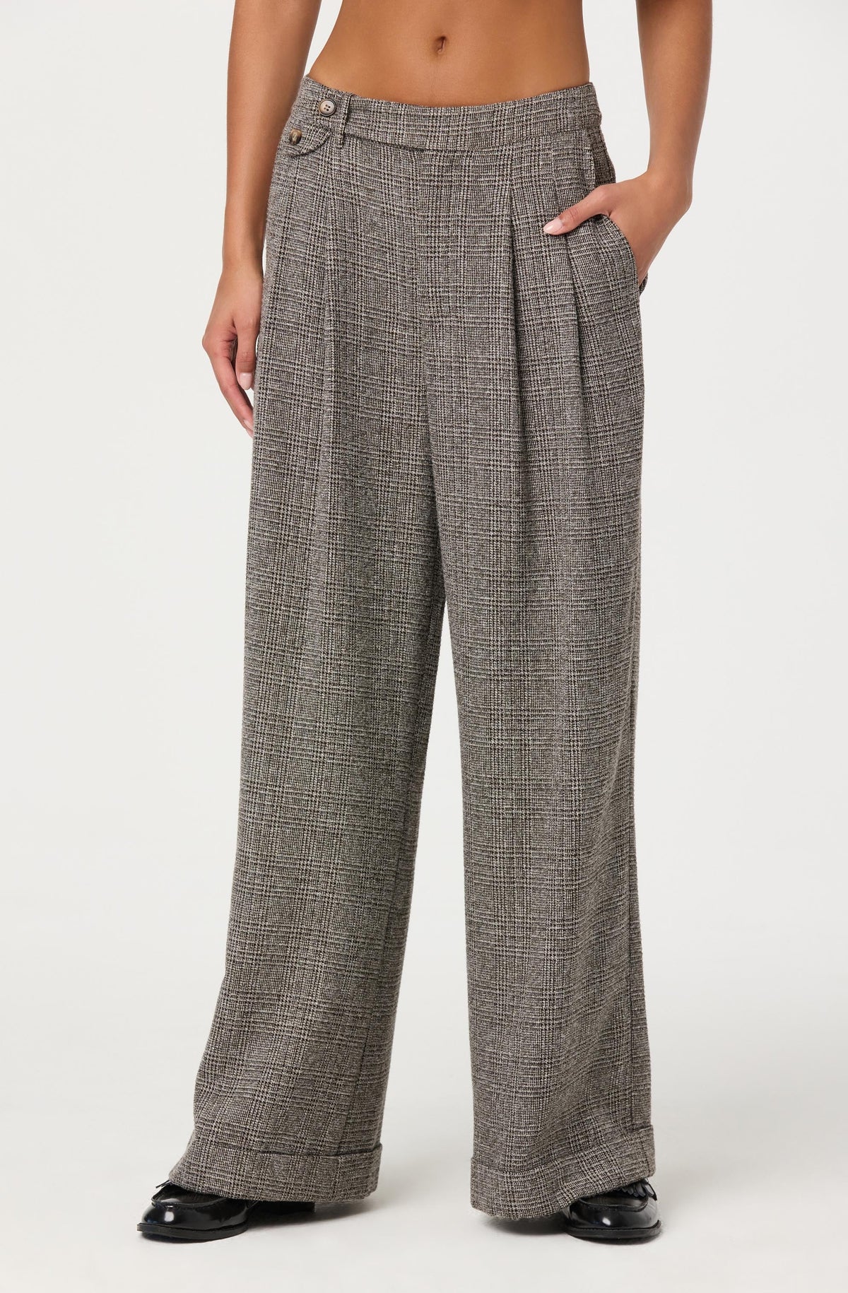Lanie Relaxed Tweed Trousers