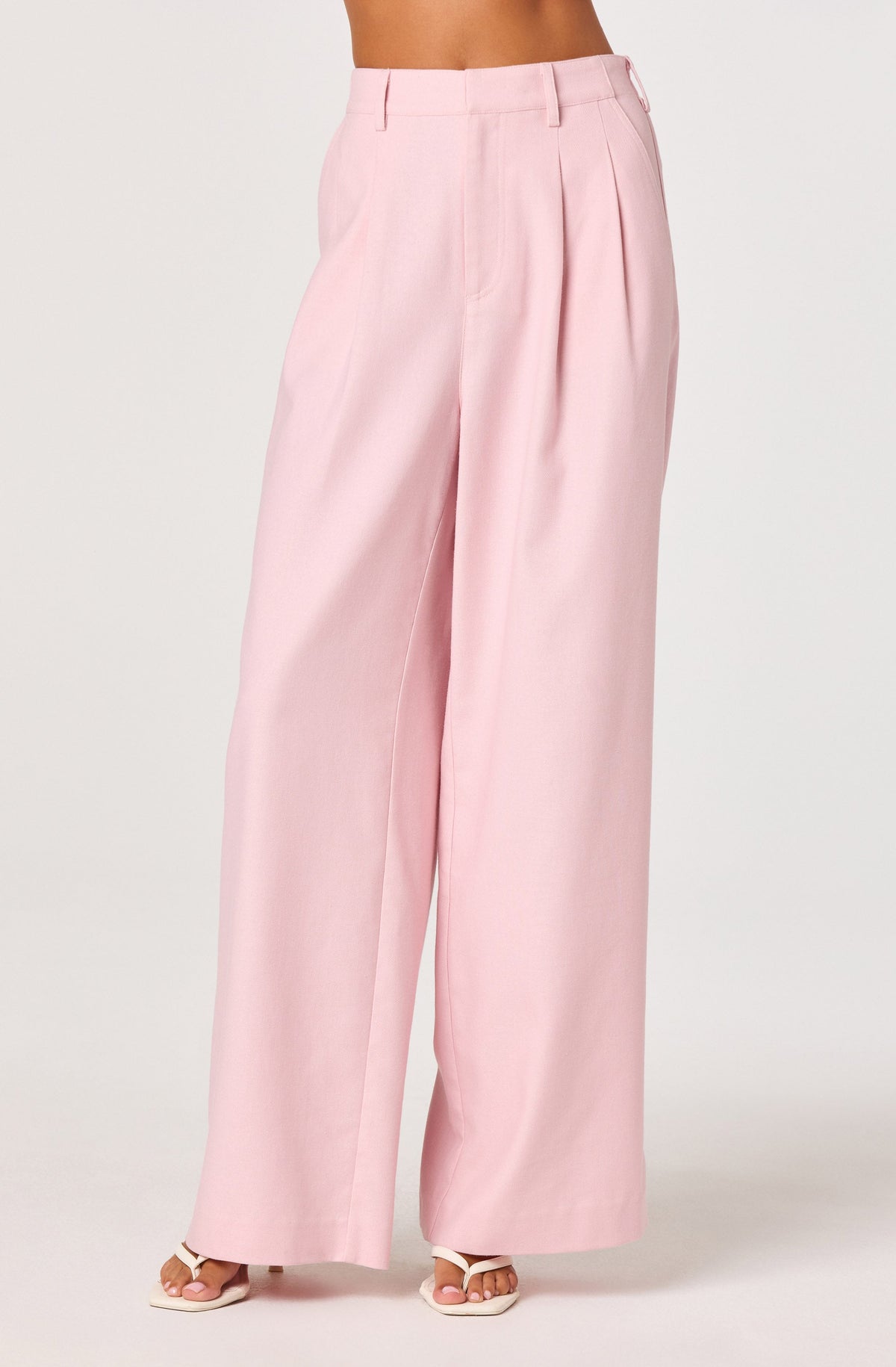 Neha Linen High-Rise Wide Leg Pants