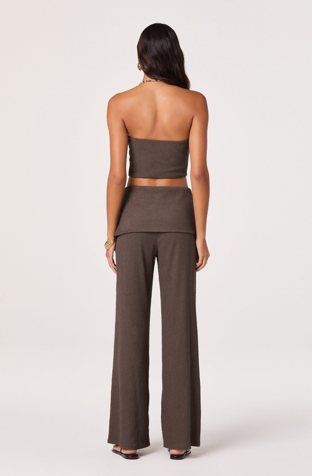 Kyara Skirt-Panel Wide Leg Pants