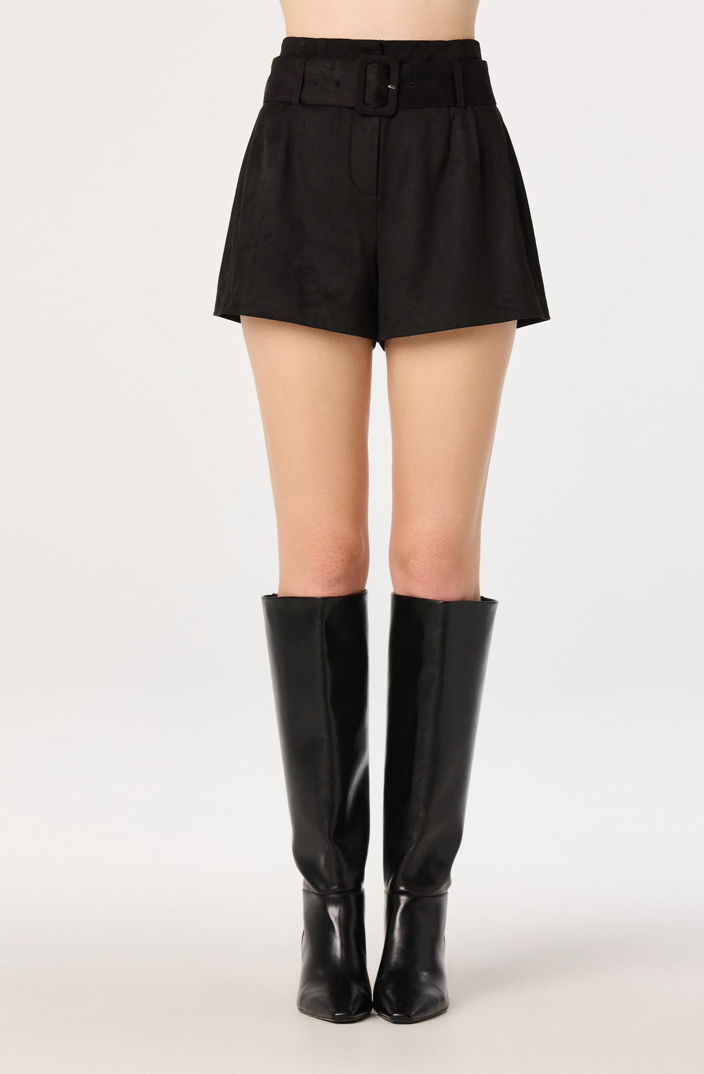 Rain Faux Suede High-Rise Shorts