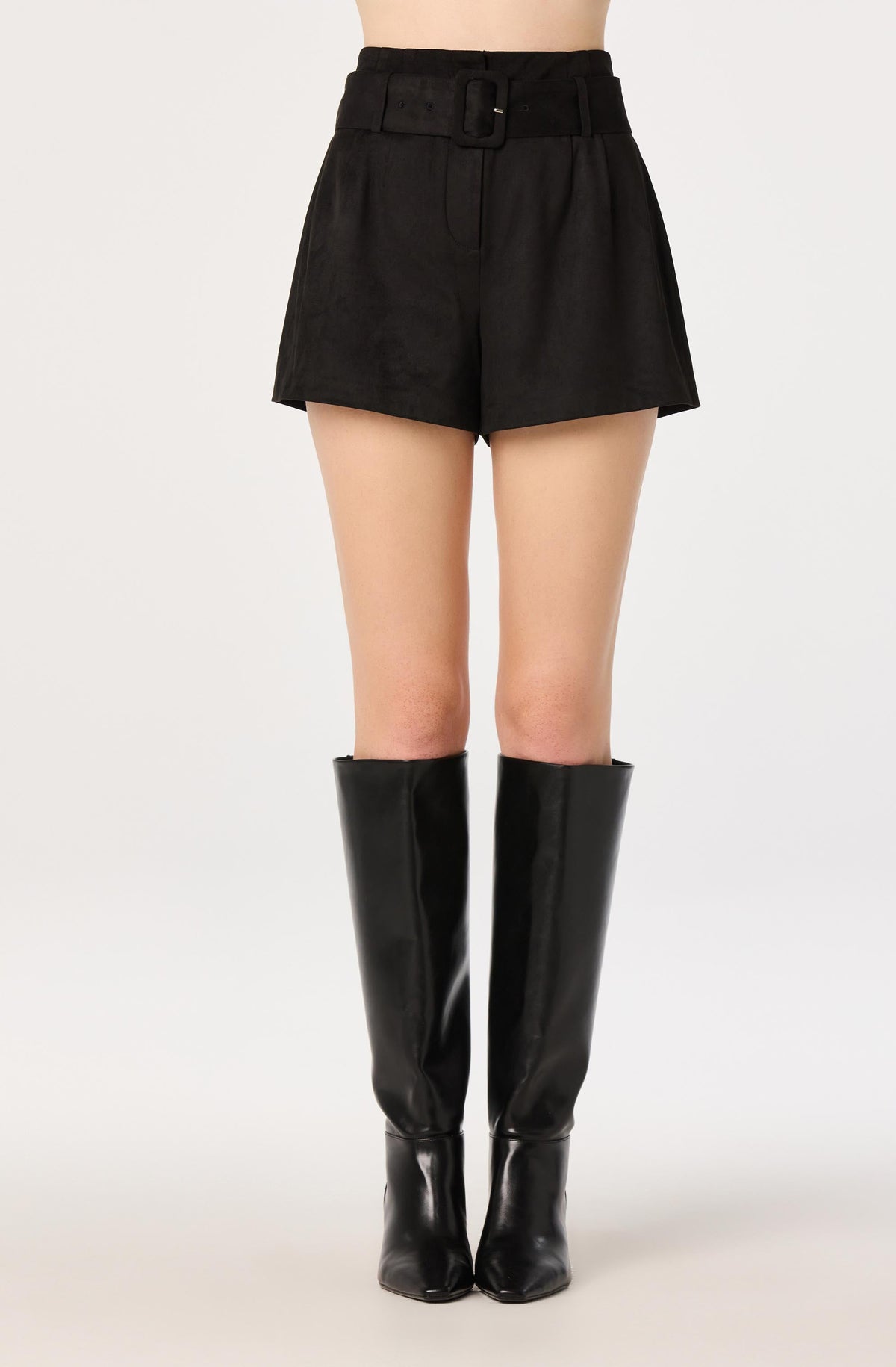 Rain Faux Suede High-Rise Shorts