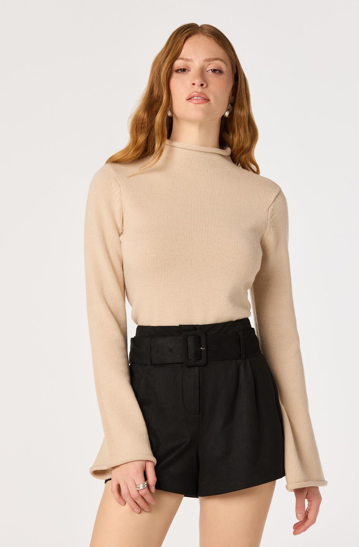 Rain Faux Suede High-Rise Shorts