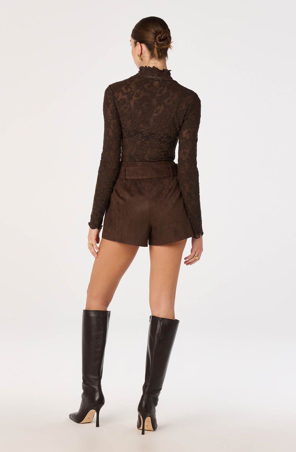 Rain Faux Suede High-Rise Shorts