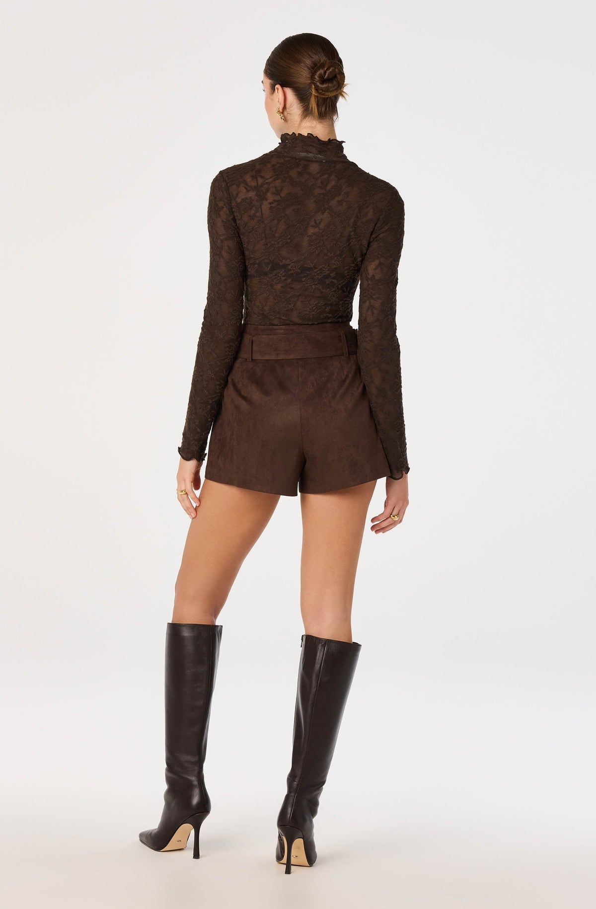 Rain Faux Suede High-Rise Shorts