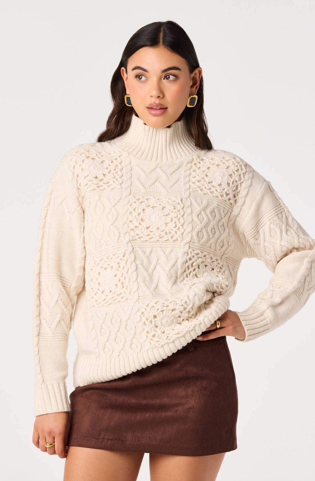 Arielle Faux Suede Mini Skort