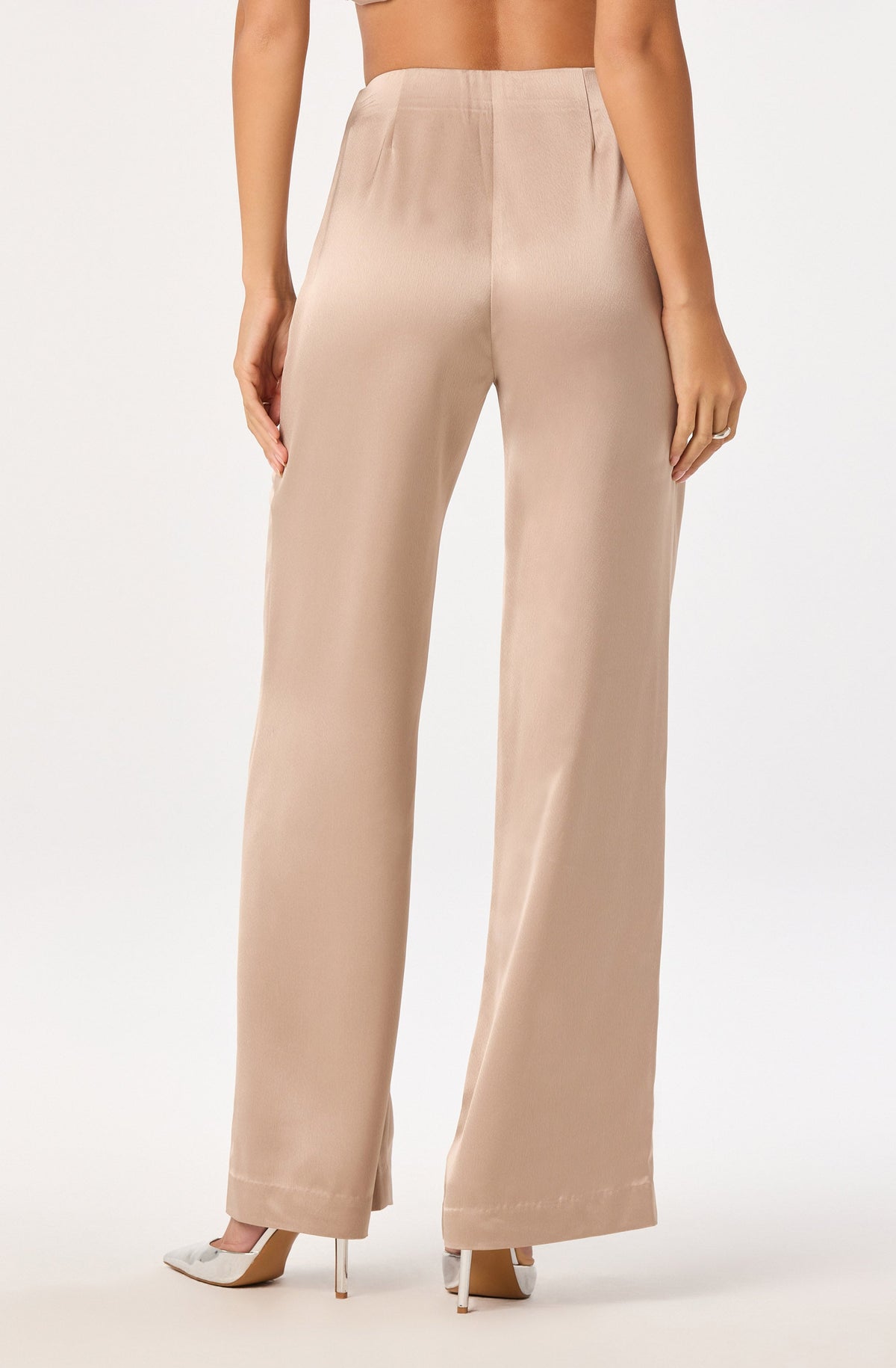 Ivana Satin Wide Leg Pants
