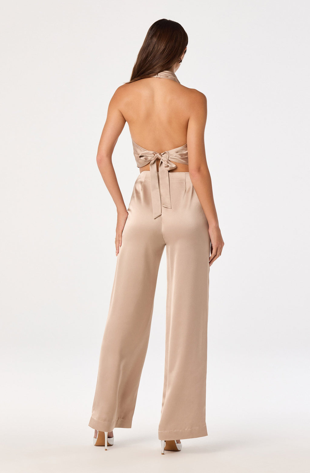 Ivana Satin Wide Leg Pants