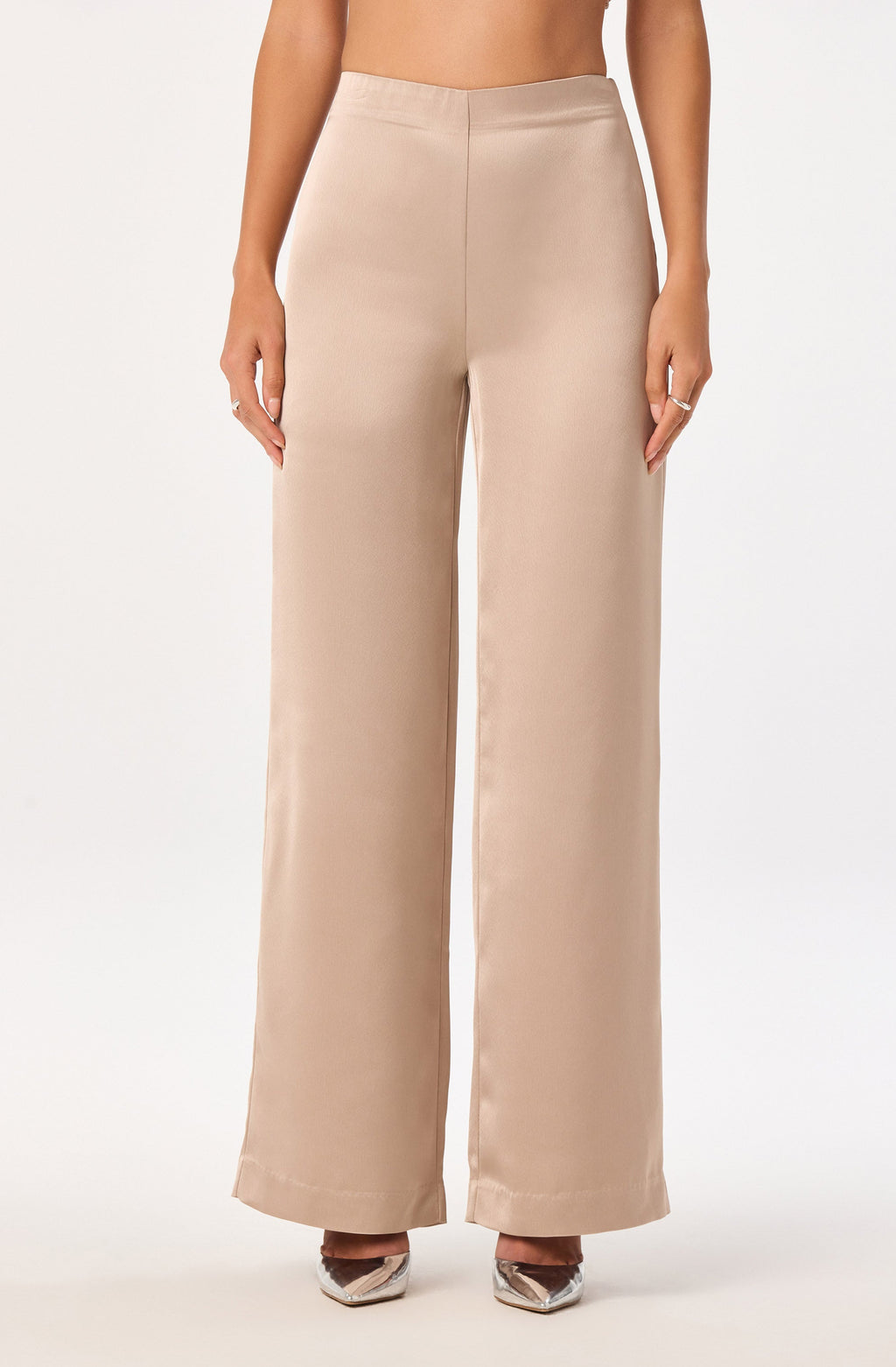 Ivana Satin Wide Leg Pants