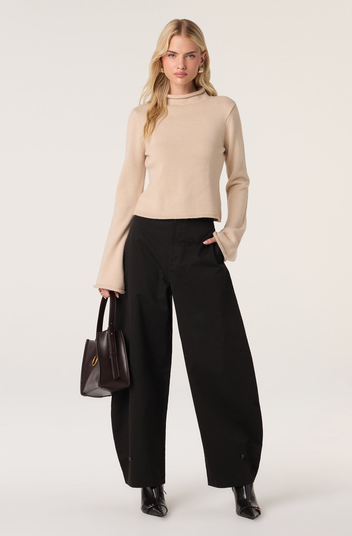 Katrina High-Rise Barrel Pants