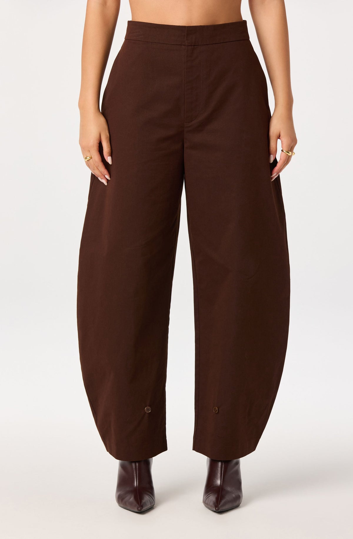 Katrina High-Rise Barrel Pants
