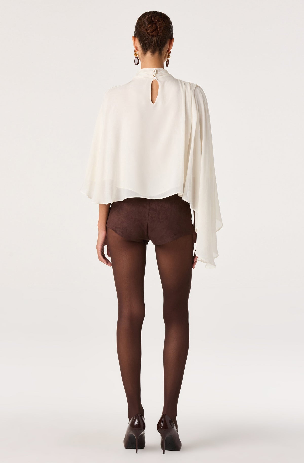 Henny Faux Suede Micro Mini Shorts