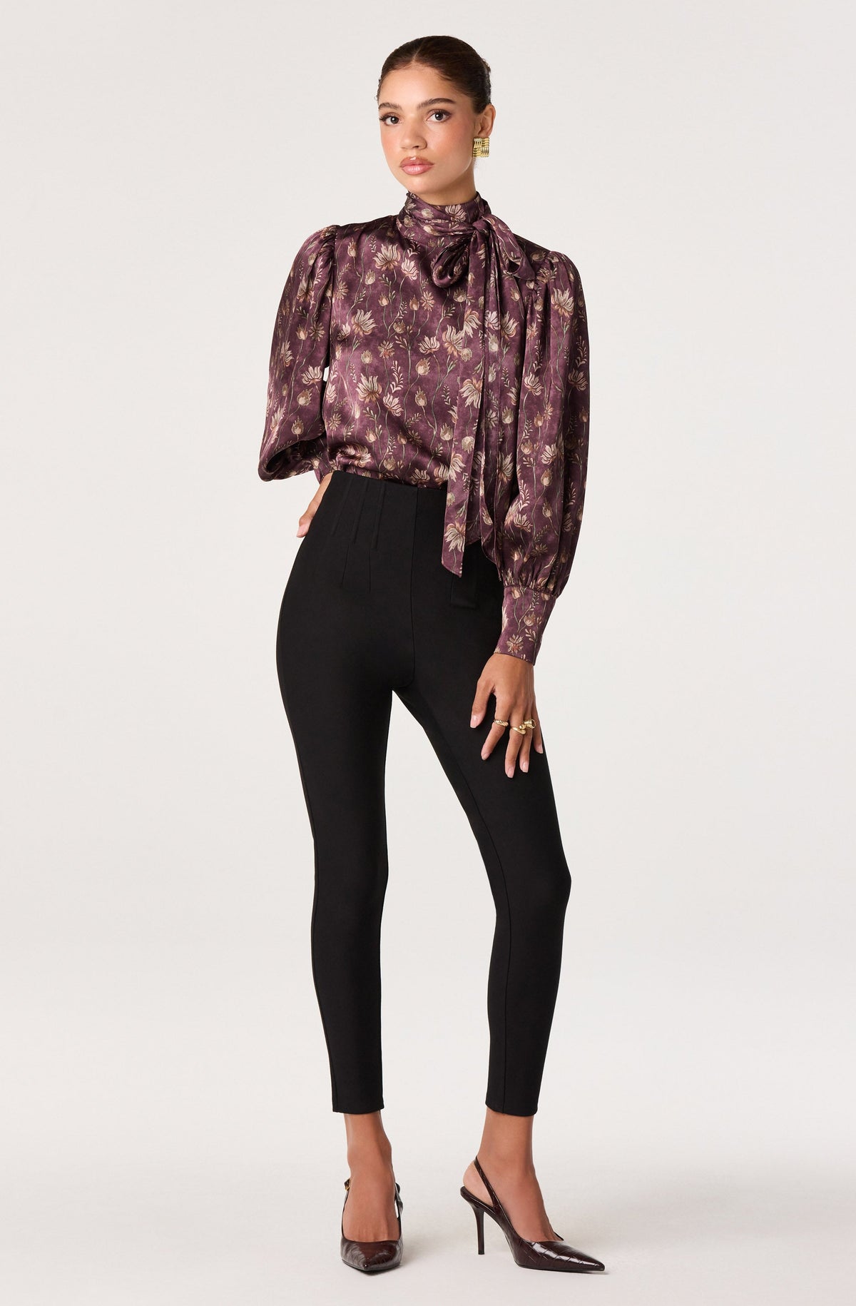 Ryleigh Corset Boned High-Rise Leggings