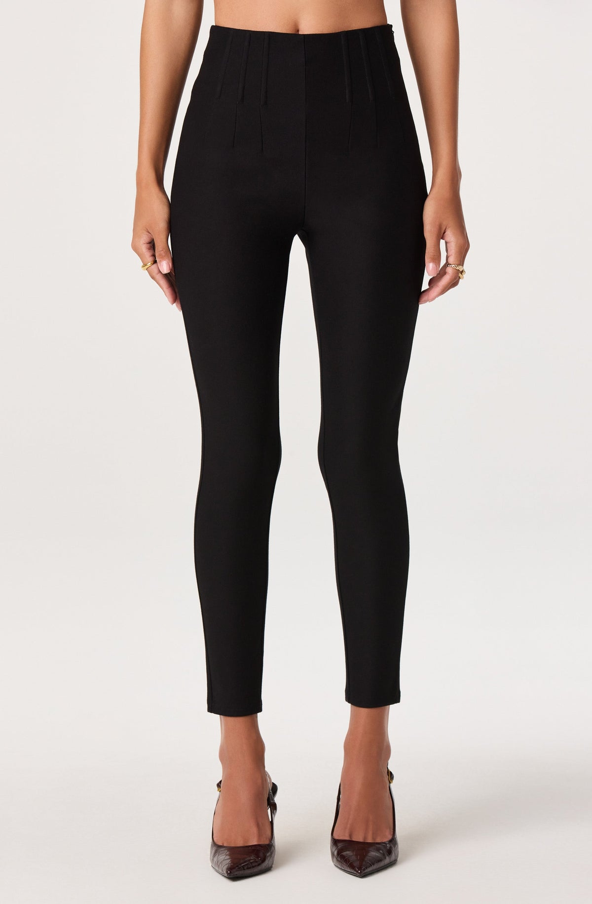 Ryleigh Corset Boned High-Rise Leggings