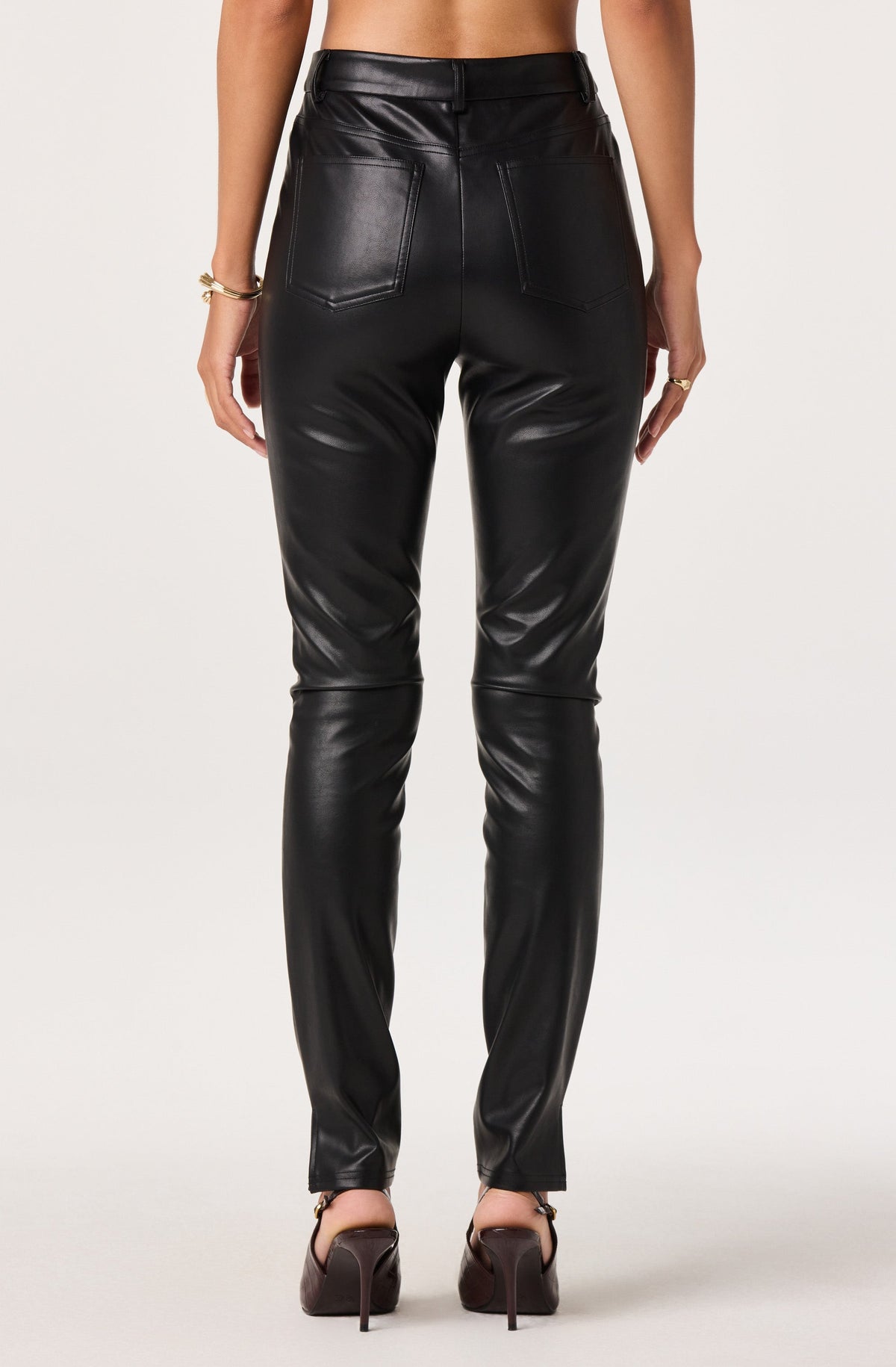 Mal High-Rise Faux Leather Pants