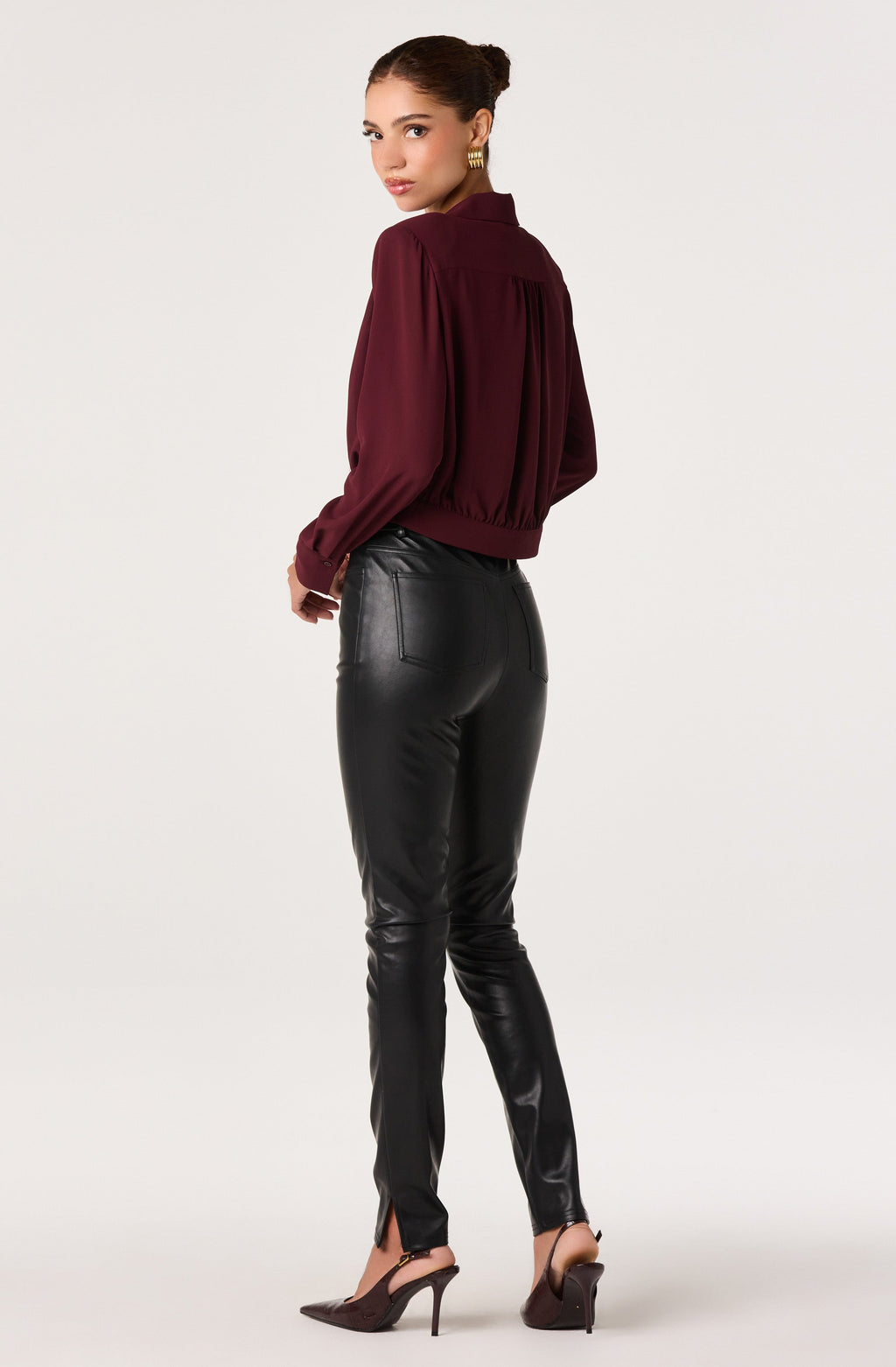 Mal High-Rise Faux Leather Pants