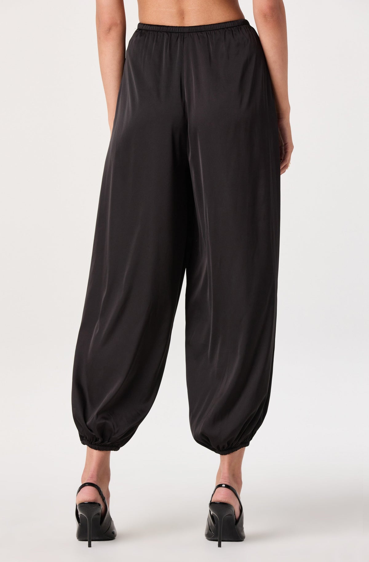 Airen Satin Drawstring Balloon Pants