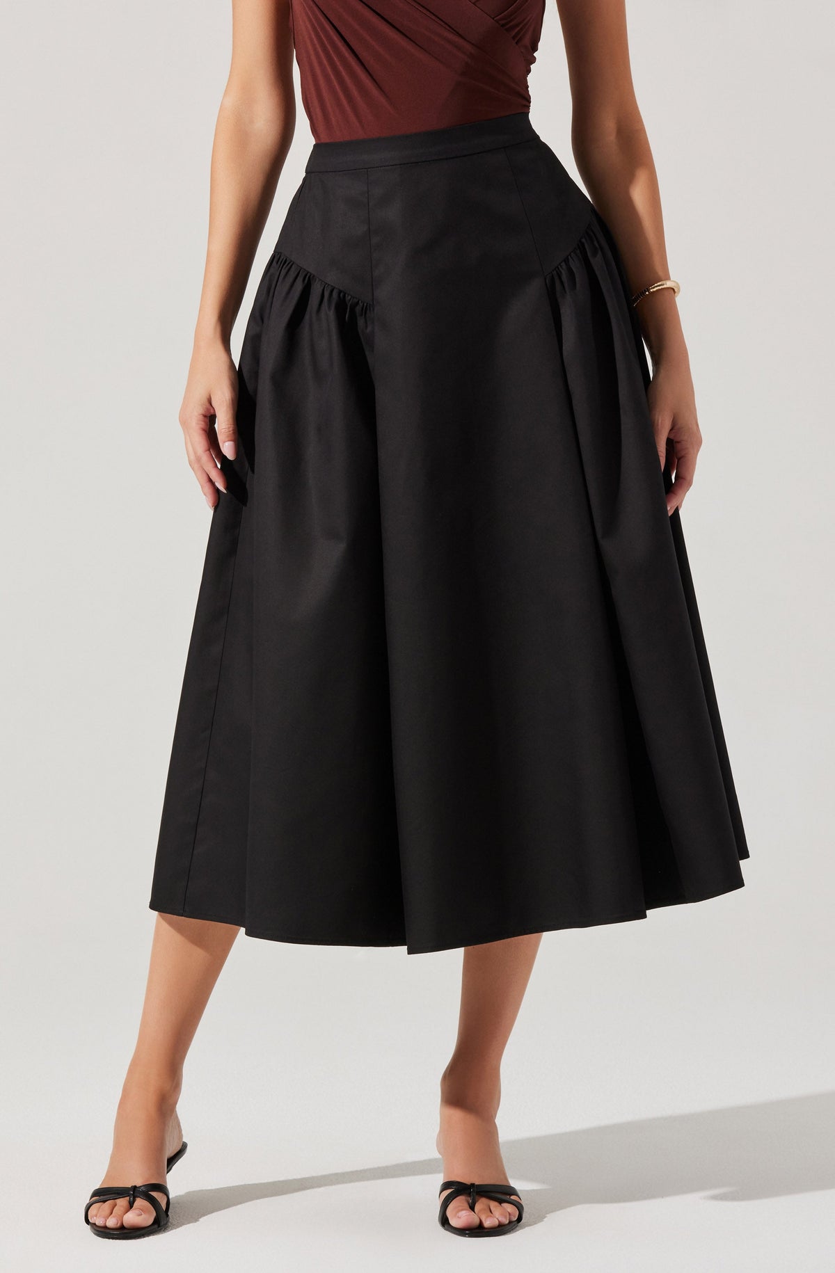 Laila Flared Midi Skirt