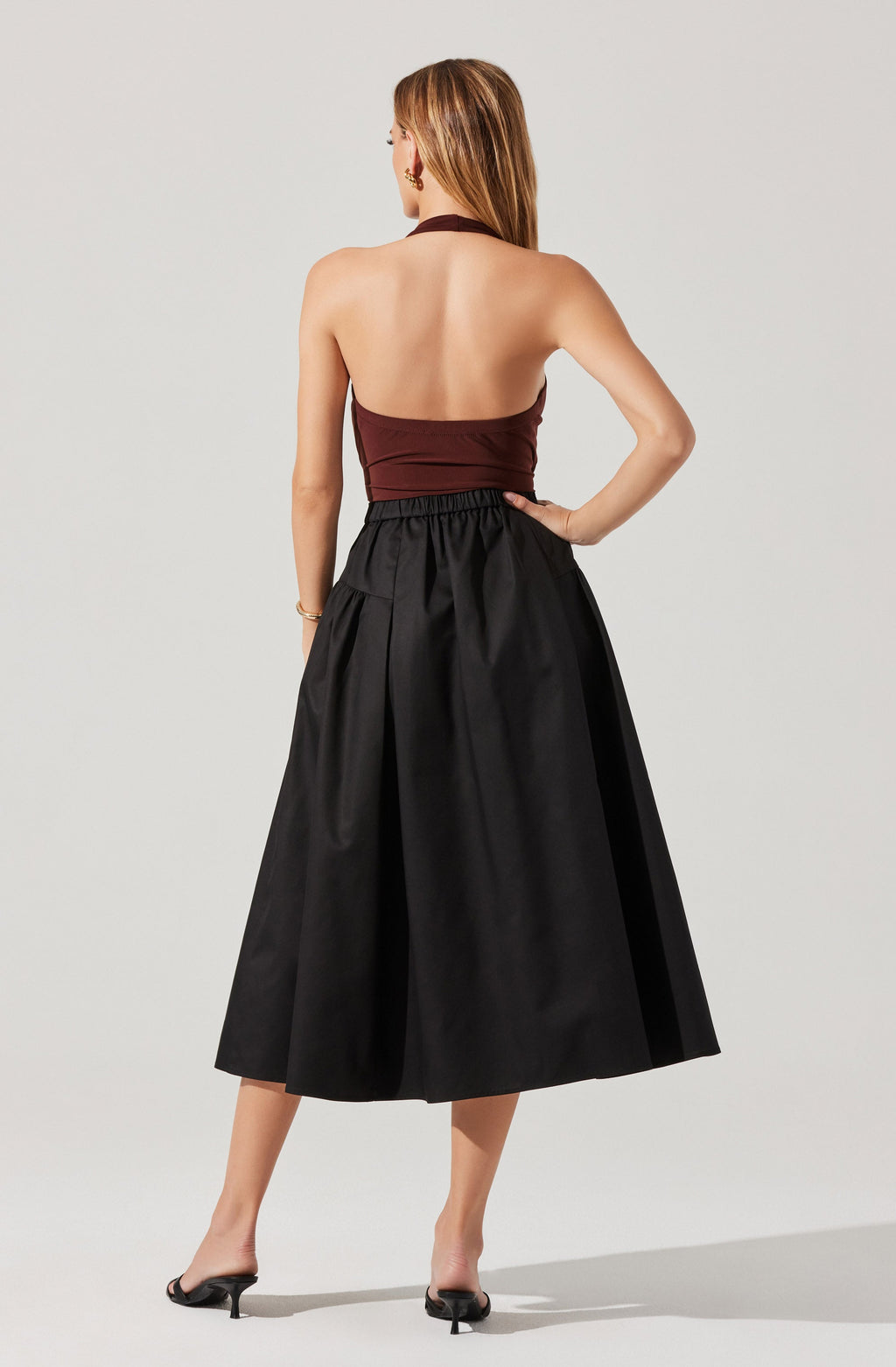 Laila Flared Midi Skirt
