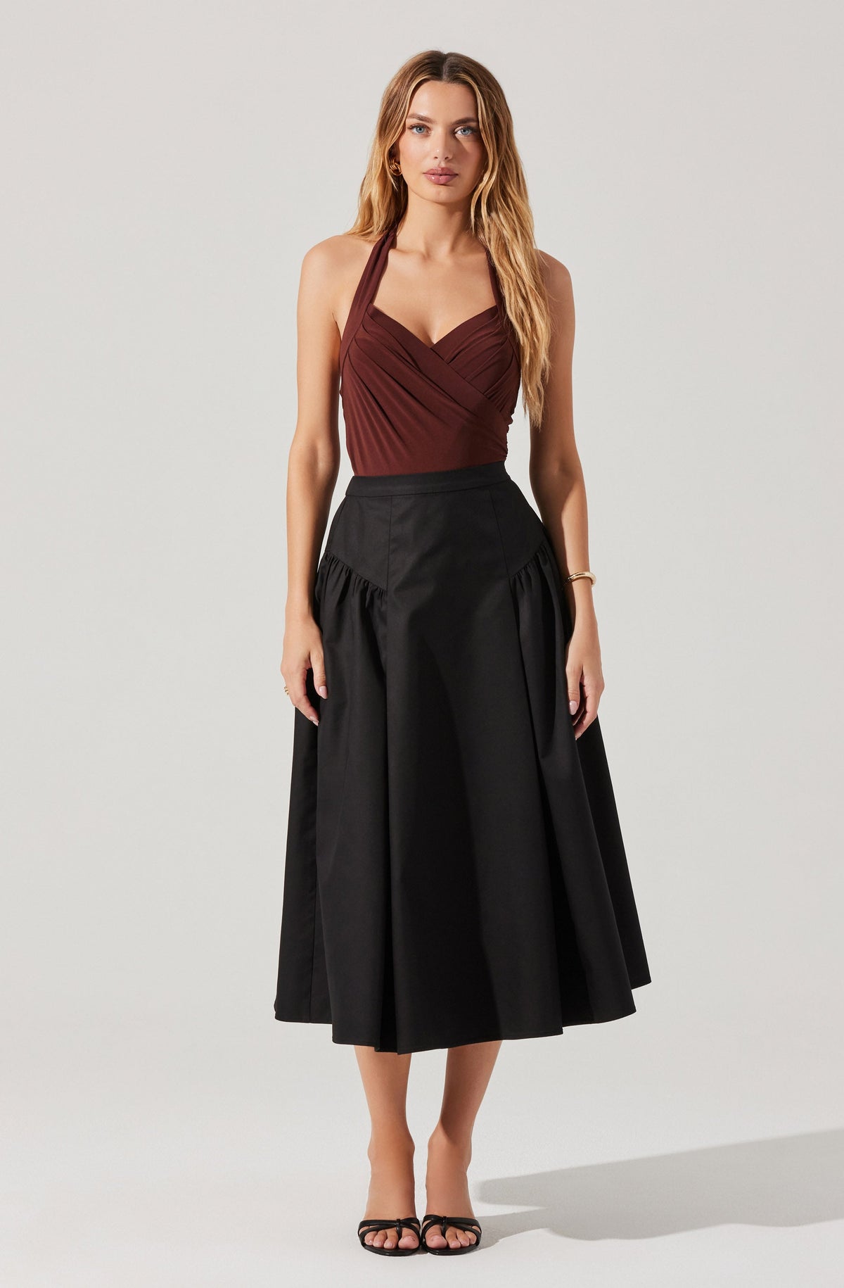 Laila Flared Midi Skirt