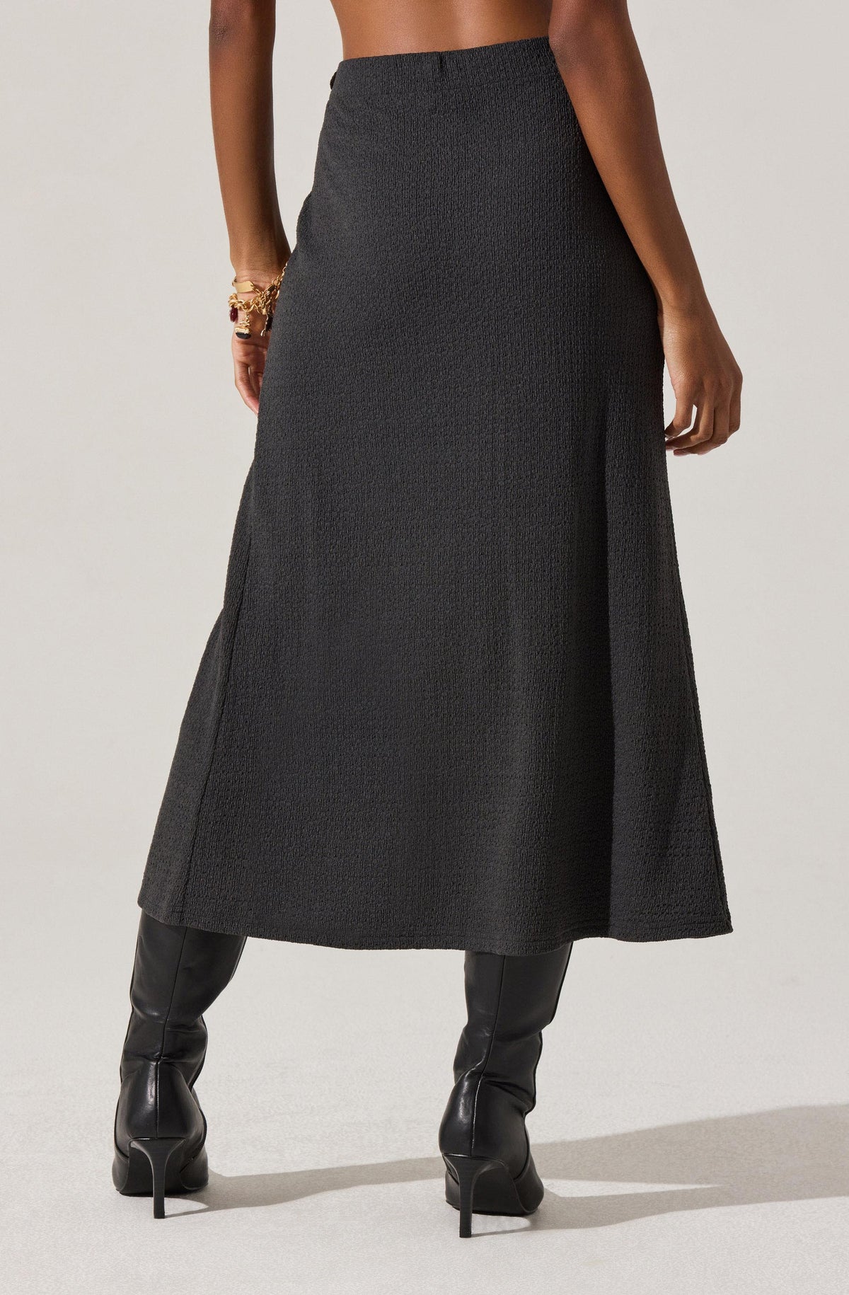 Lindy Twist Detail Midi Skirt