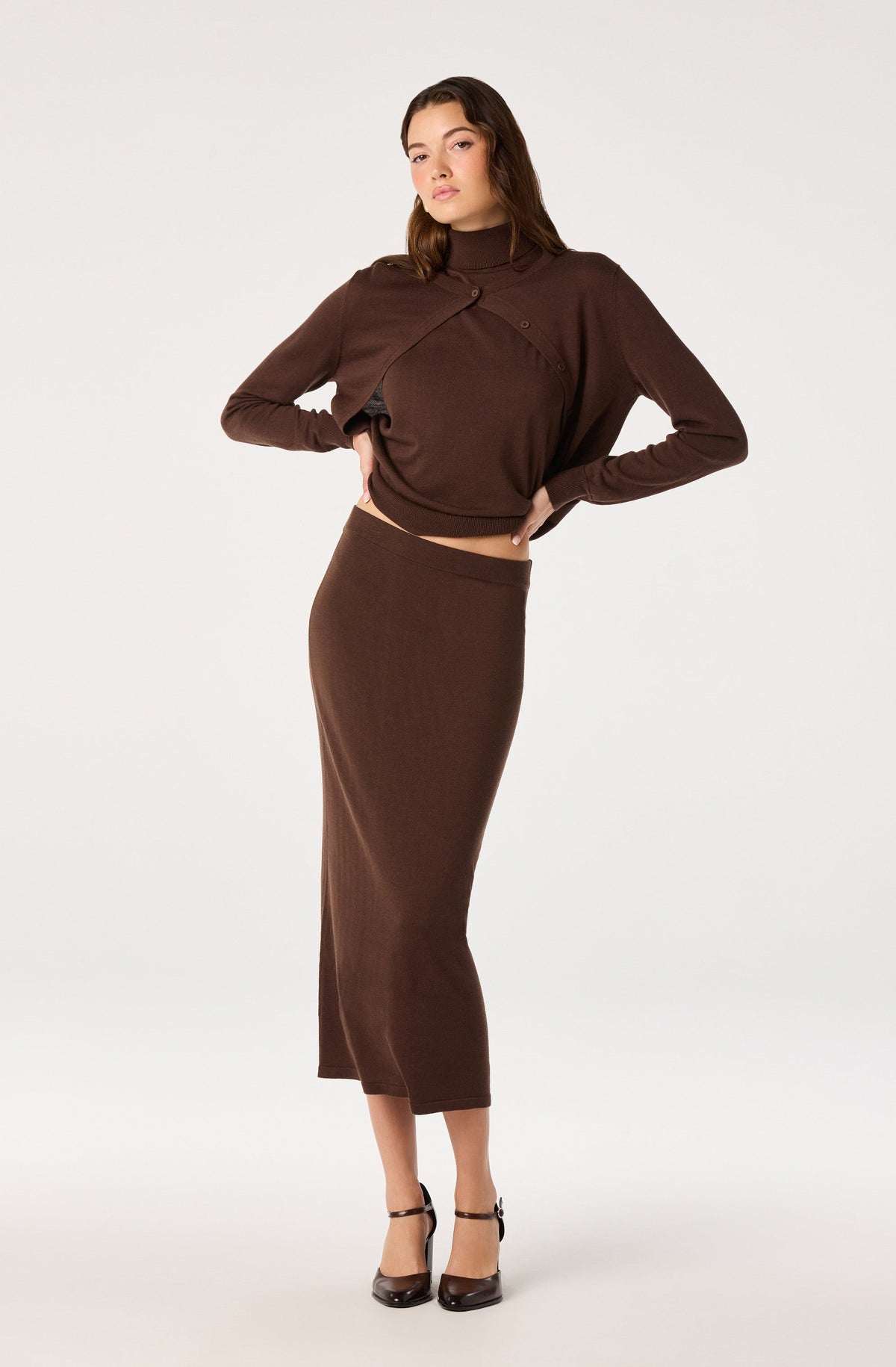 Deora Knit Midi Skirt