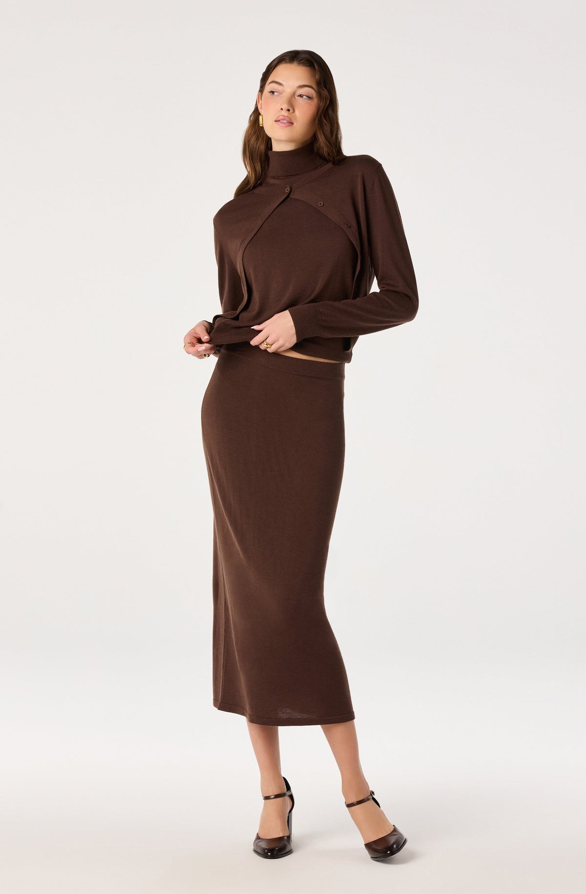 Deora Knit Midi Skirt