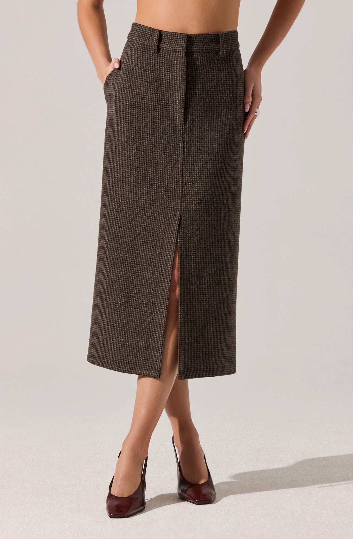 Rielle Wool-Blend Pencil Skirt