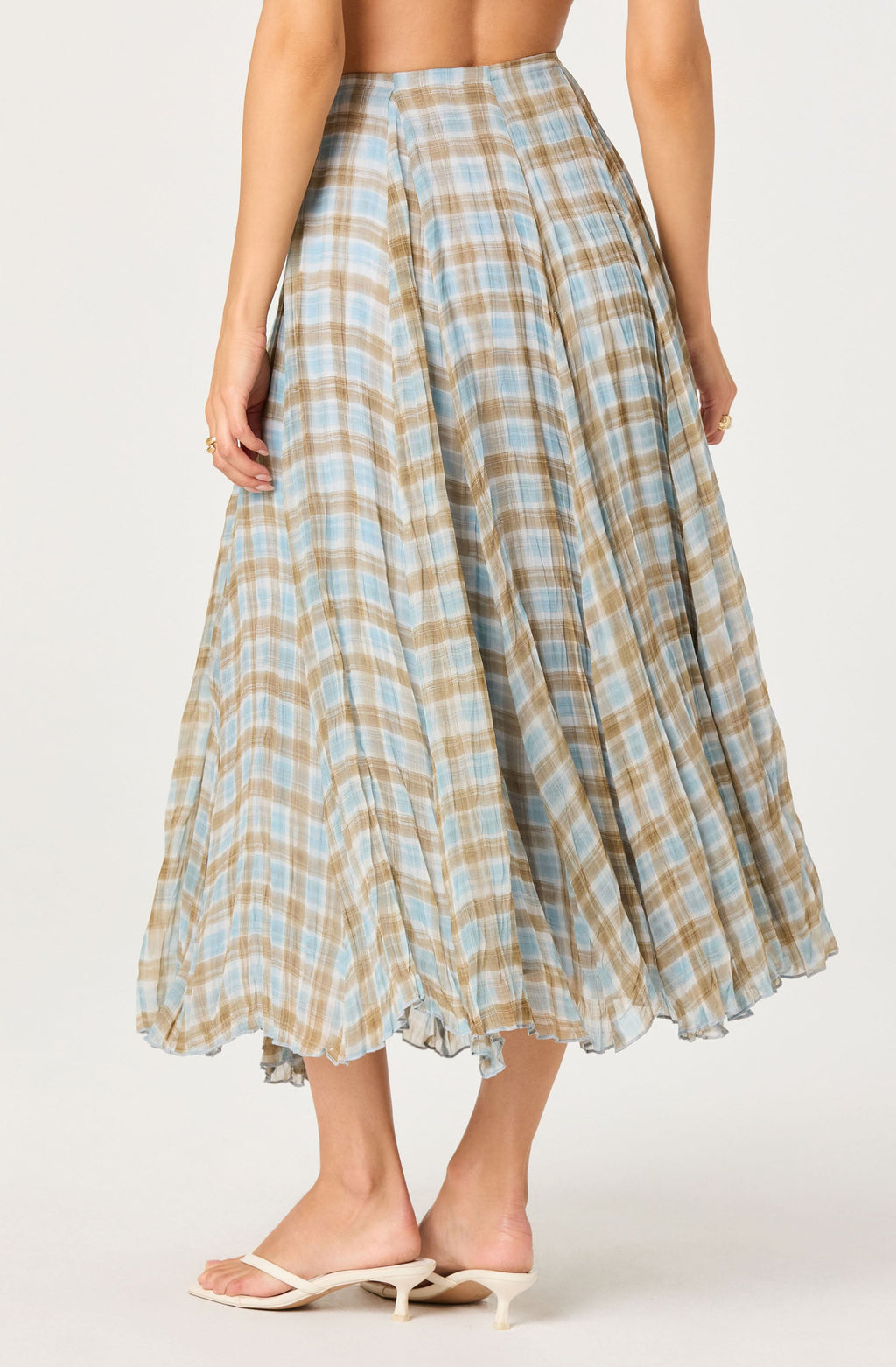 Fiori Pleated Maxi Skirt
