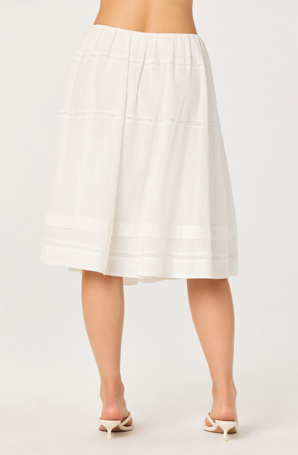 Wrenlee Embroidered Midi Skirt