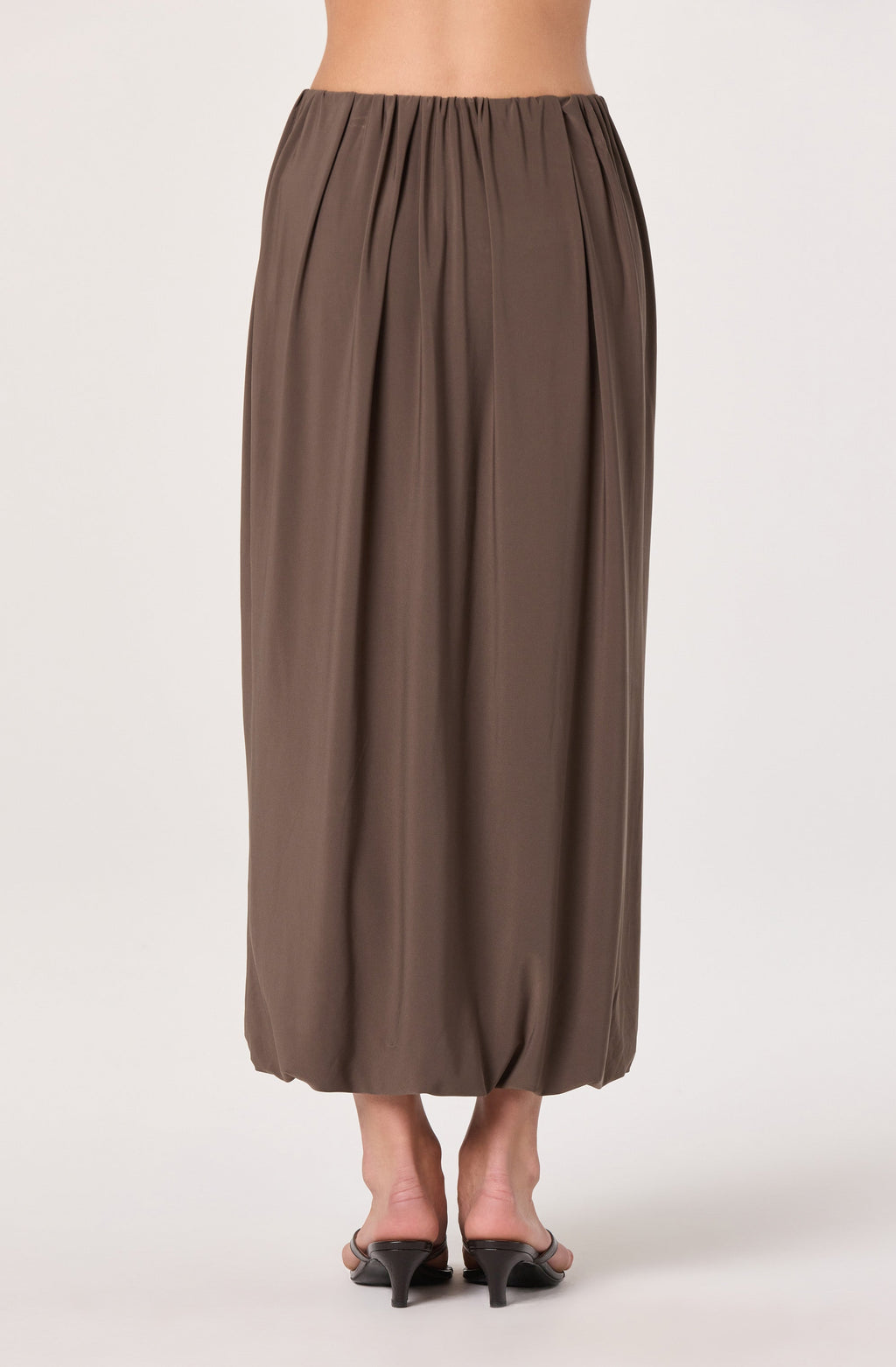 Savannah Bubble Hem Midi Skirt