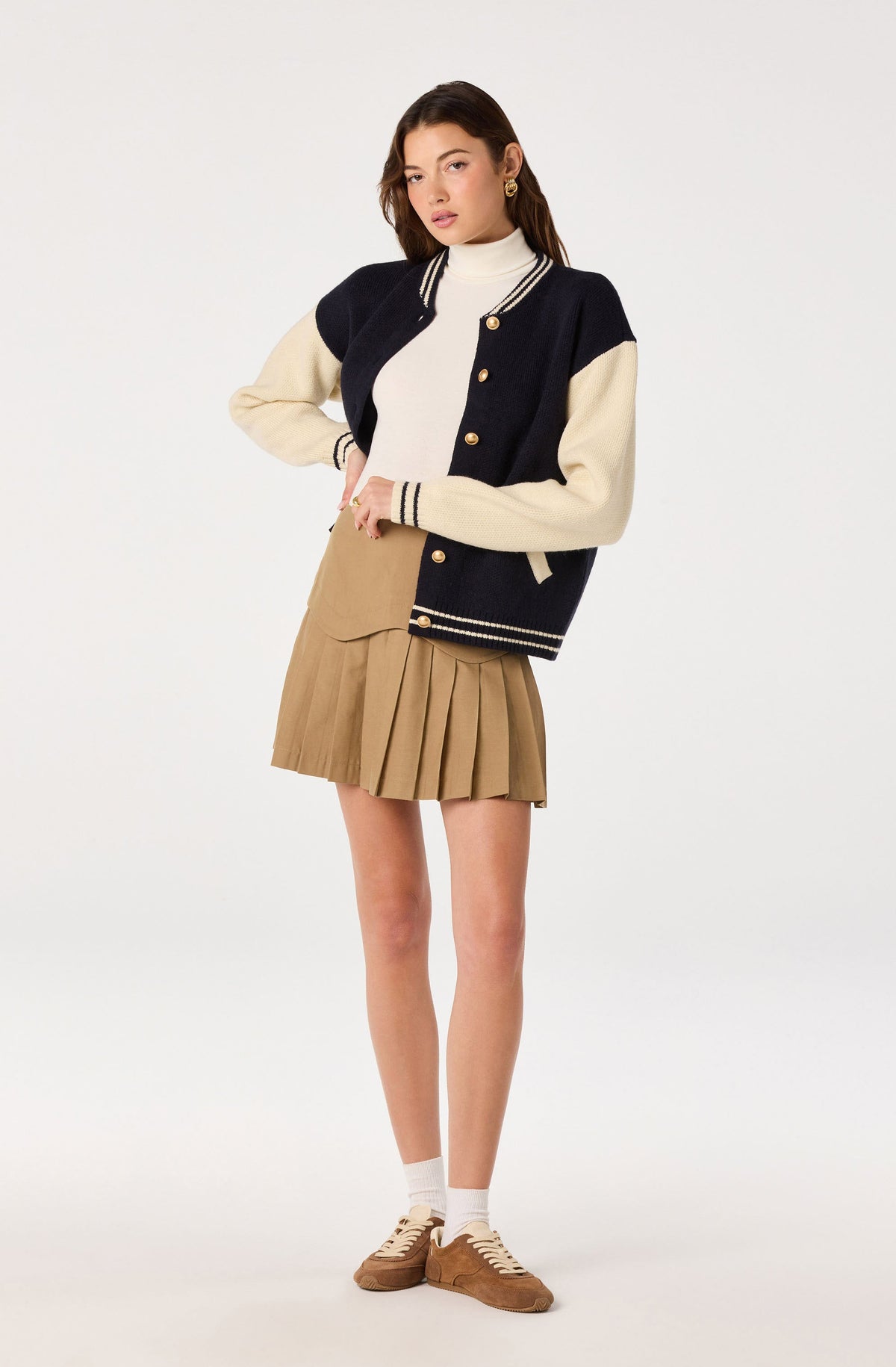 Kaitlyn Drop Waist Mini Skirt