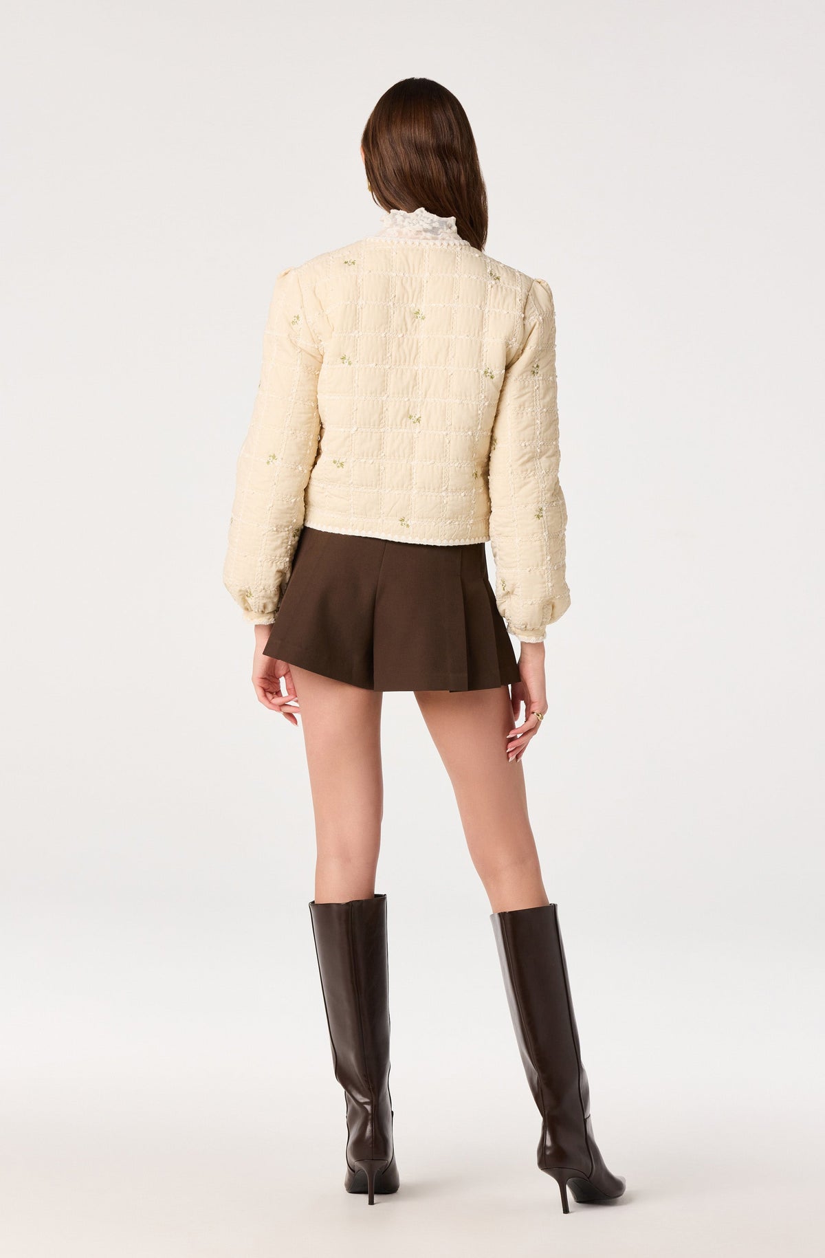 Belicia Quilted Floral Embroidered Jacket