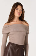 Diamante Off-Shoulder Top