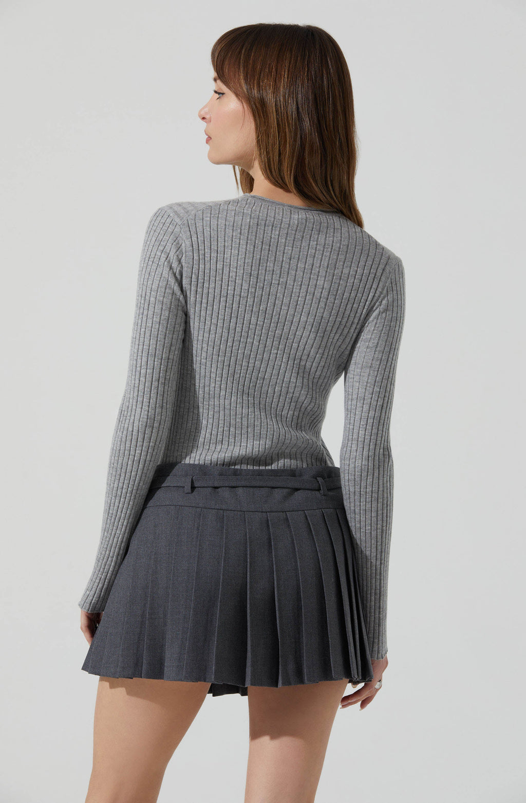 Reece Ribbed Long Sleeve Sweater