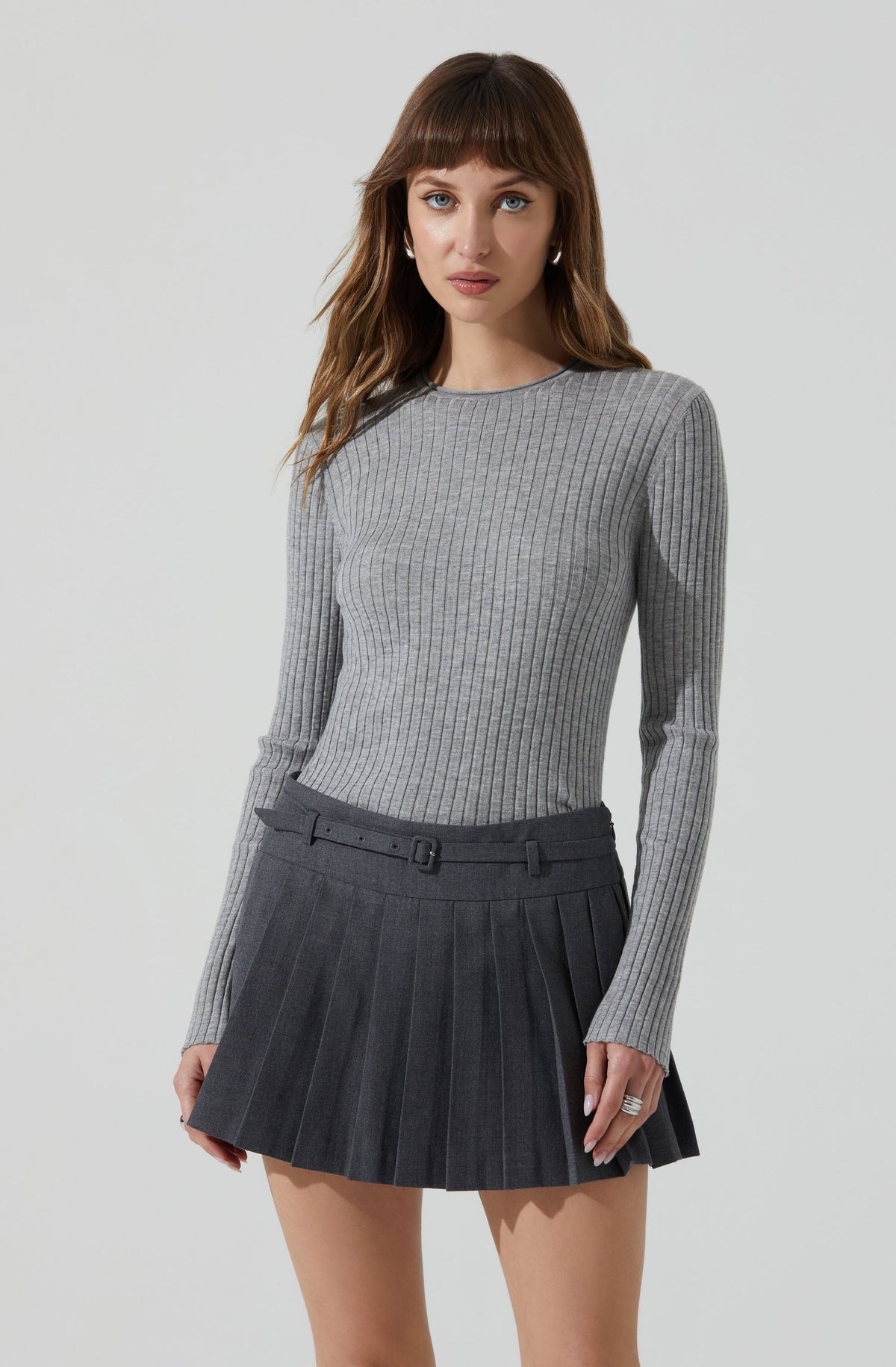 Reece Ribbed Long Sleeve Sweater