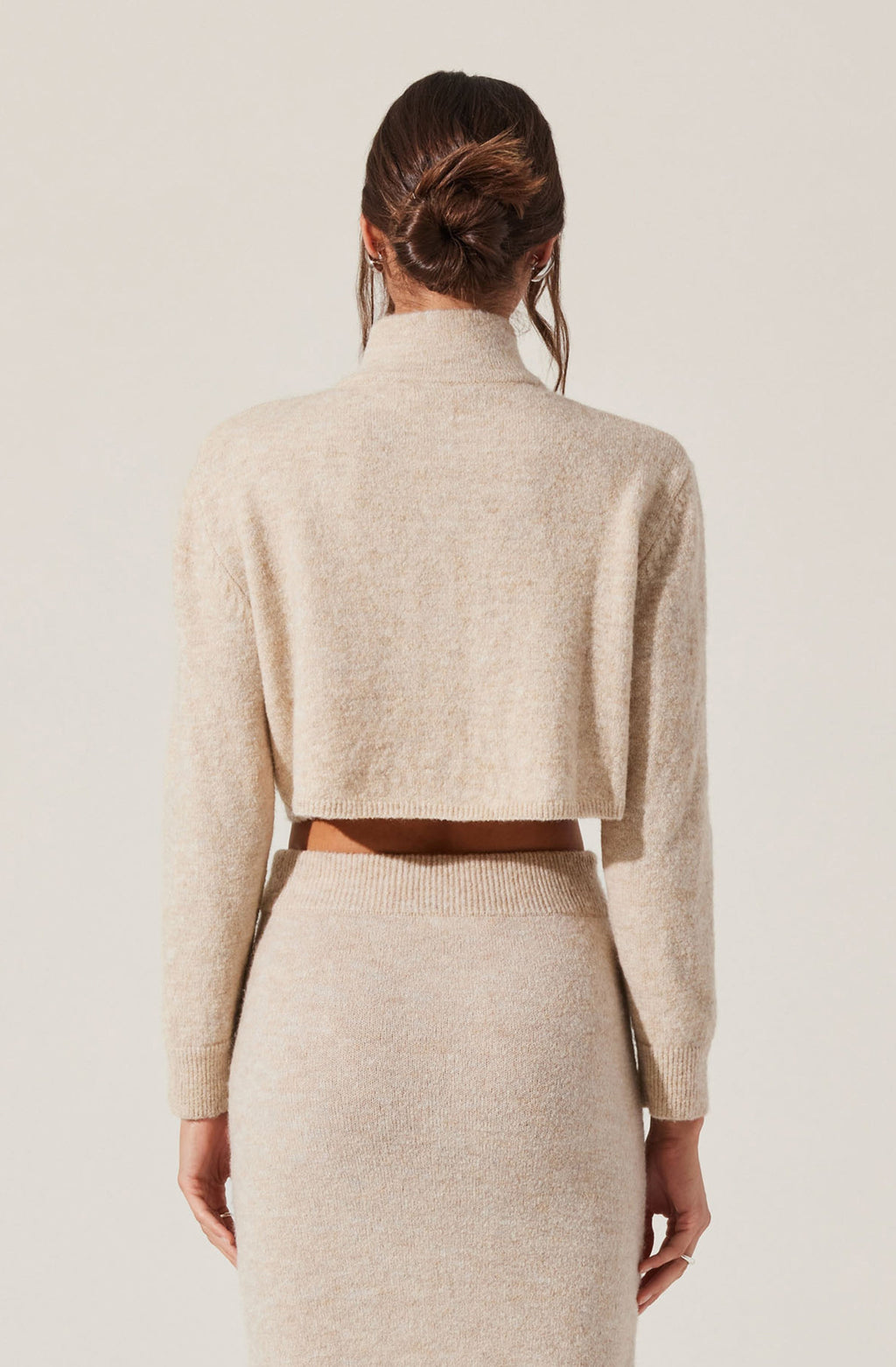 Karsyn Cropped Turtleneck Cardigan