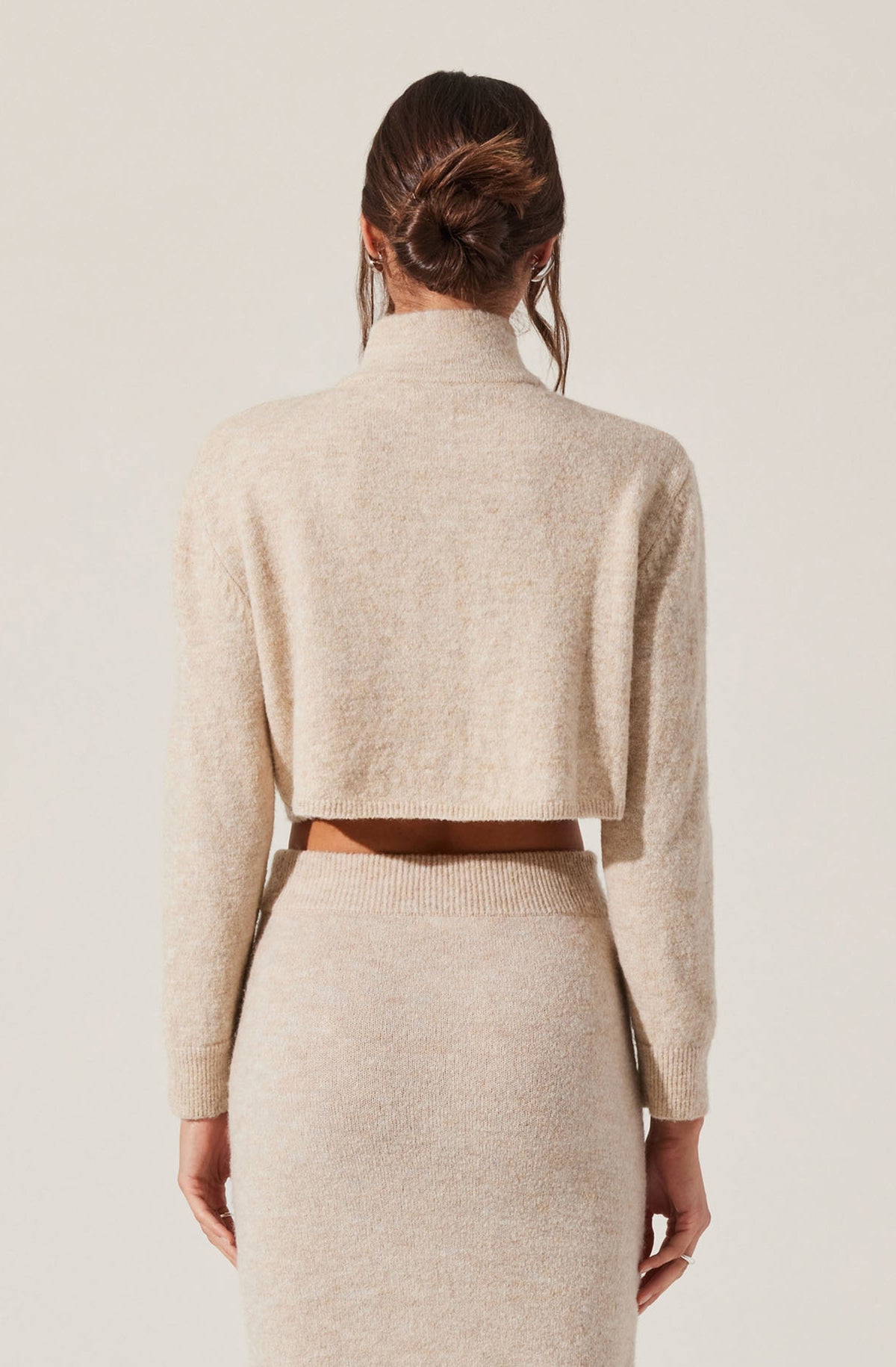 Karsyn Cropped Turtleneck Cardigan