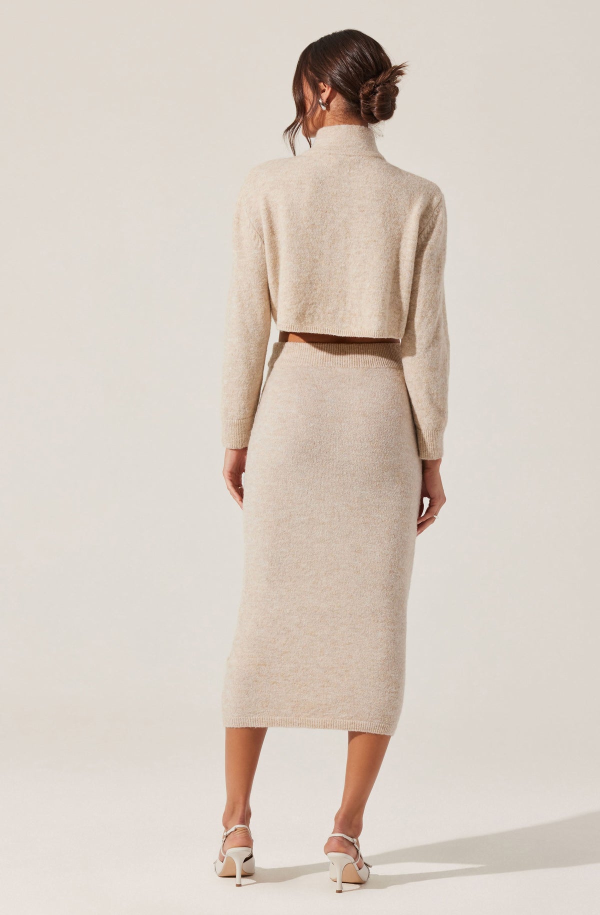 Karsyn Cropped Turtleneck Cardigan
