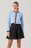 Hattie Contrast Trim Cardigan