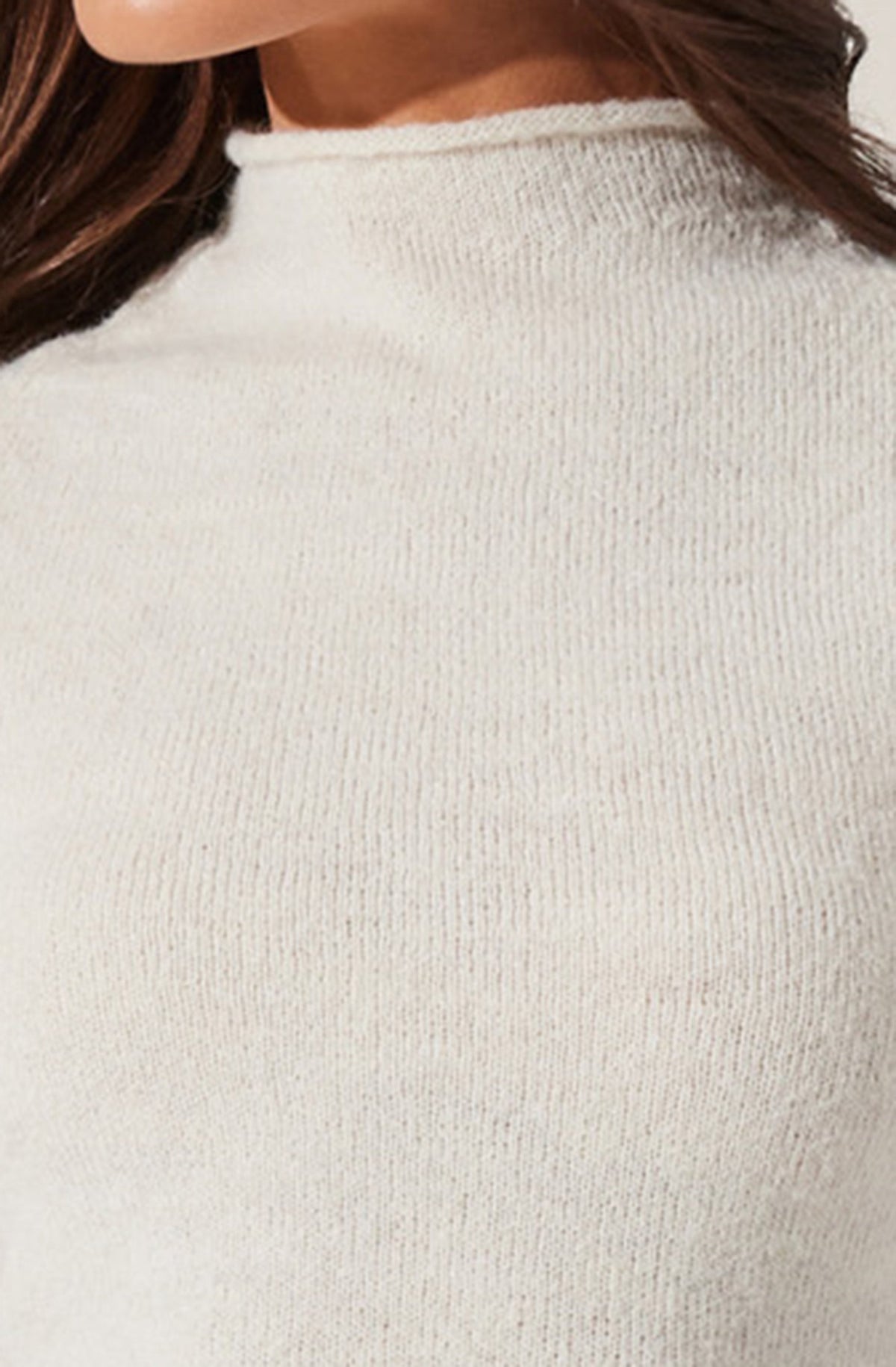 Ileane Mock Neck Sweater Top