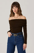 Datia Ruched Off-Shoulder Top