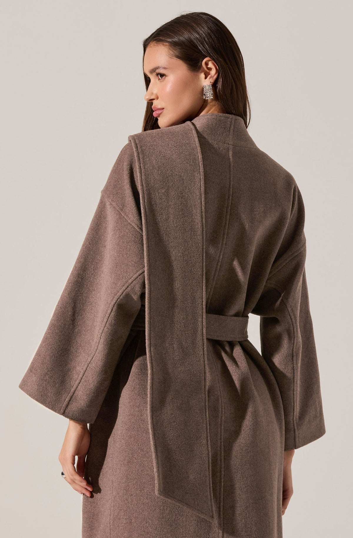 Elaxi Longline Wrap Scarf Coat