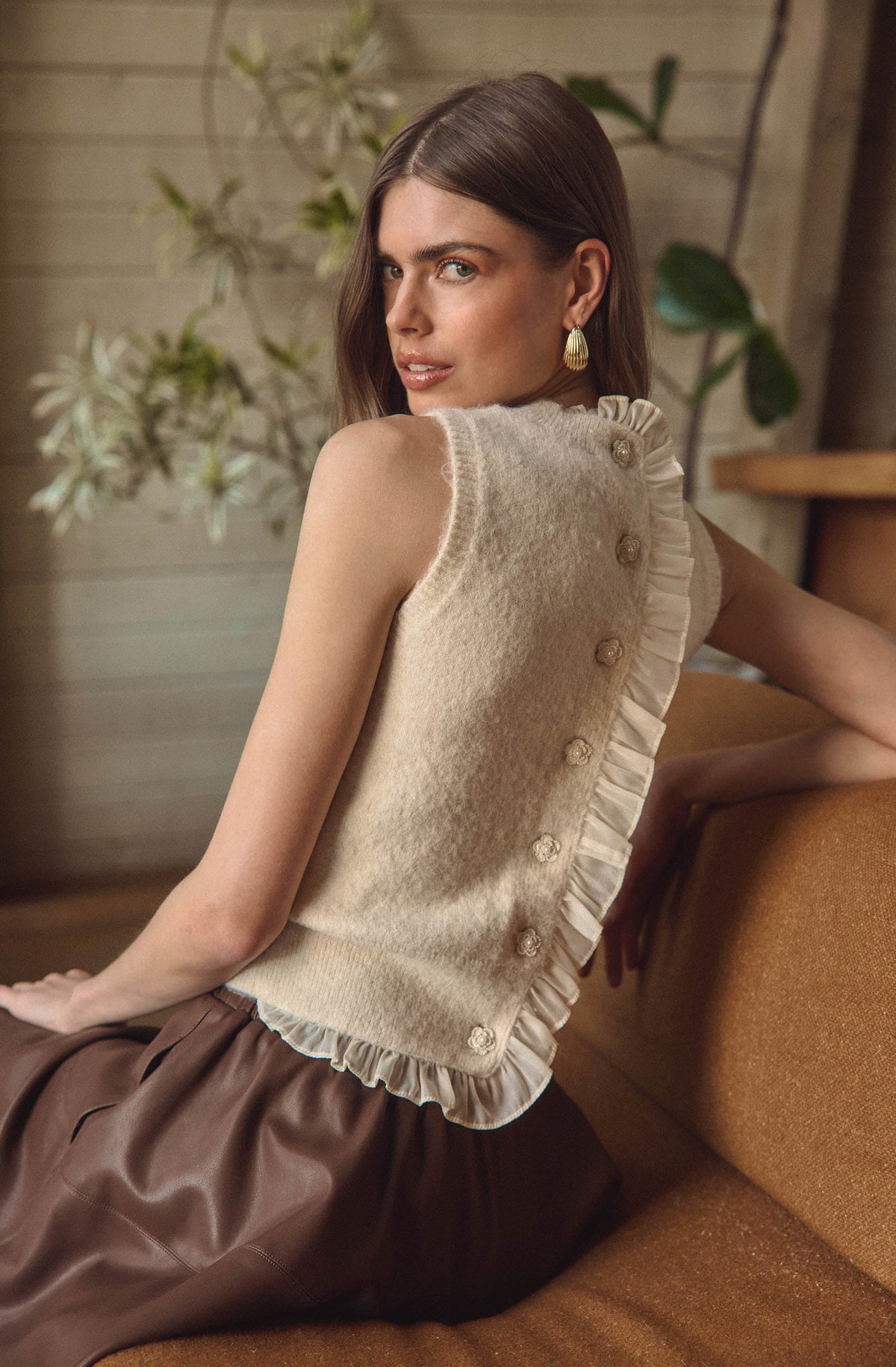 Pernille Cable Knit Sweater Tank