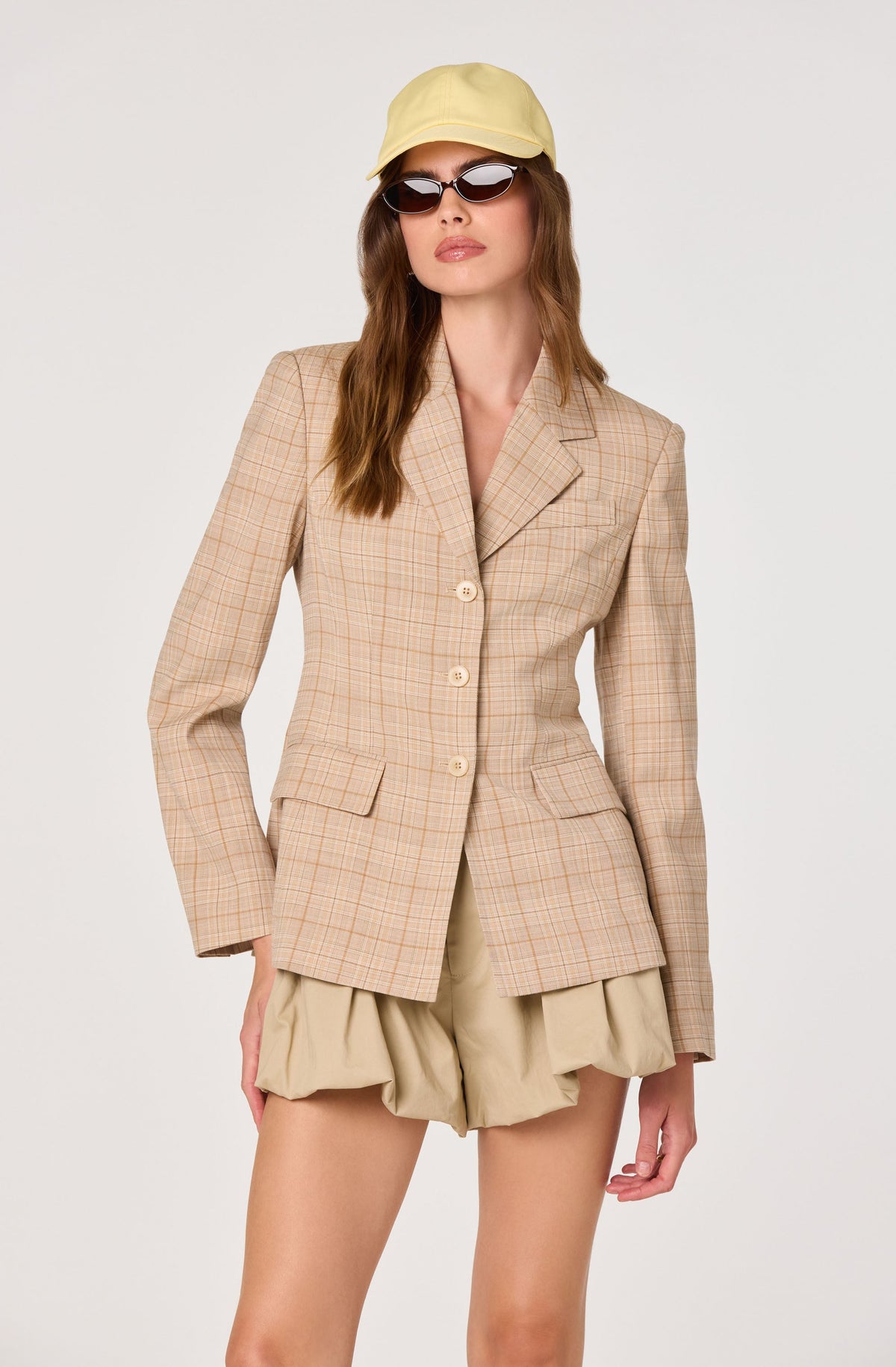 Valor Plaid Tailored Blazer