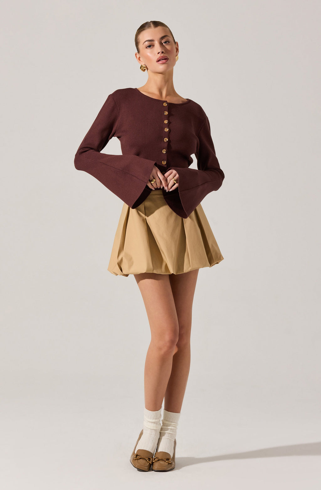 Nylah Bell Sleeve Cardigan